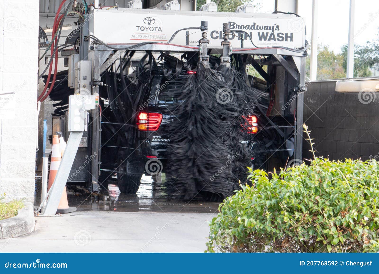 Automatic Brush Car Wash System Editorial Photography Image of blue, industry 207768592