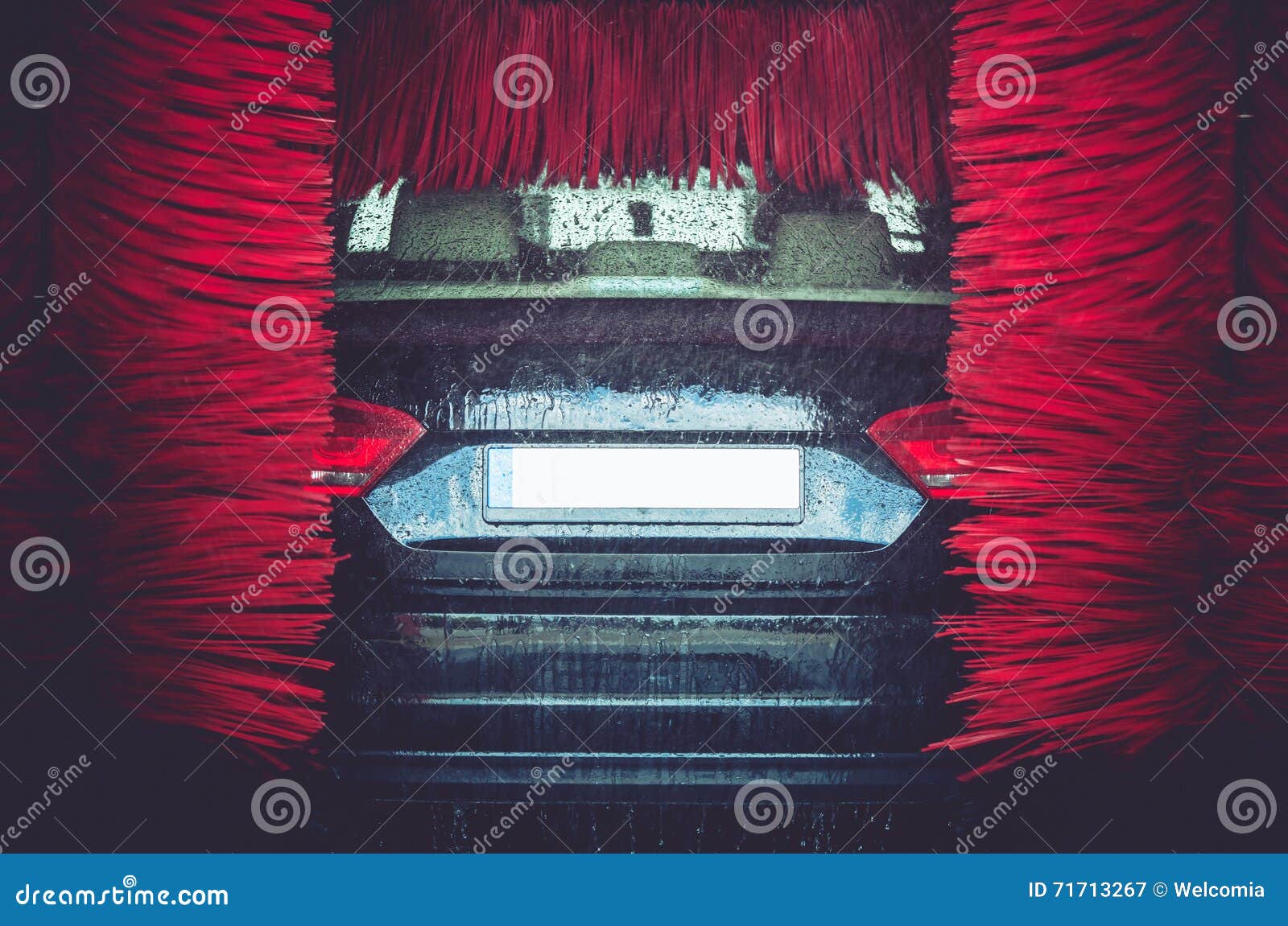 Automatic Brush Car Wash stock image. Image of cleaner 71713267