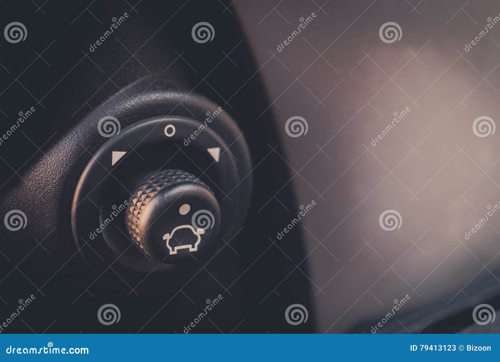 Automatic Car Mirror Adjustment Buttons Stock Image Image of