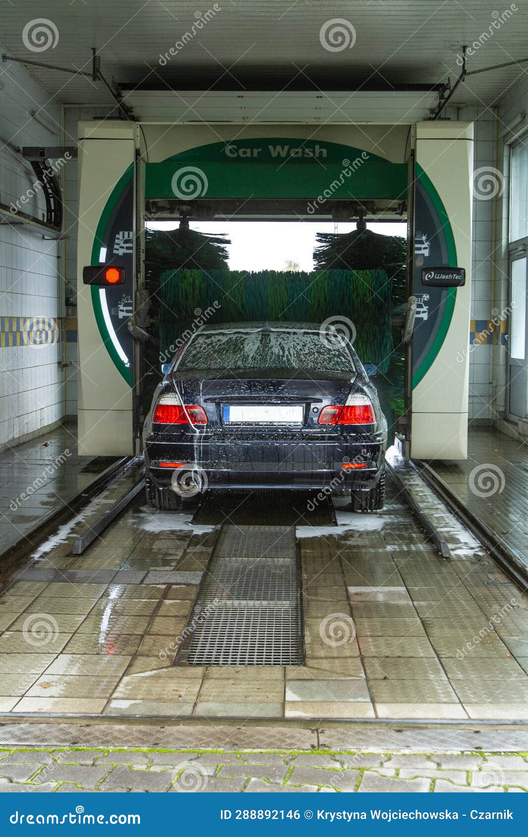 Automatic car wash stock photo. Image of maintenance 288892146