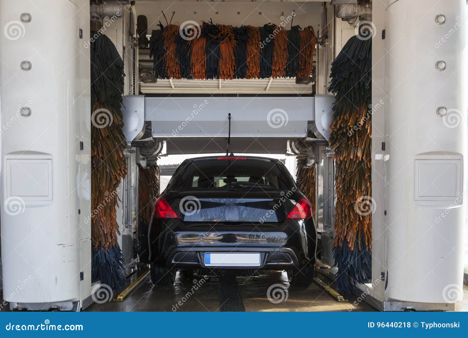 Automatic car wash service stock photo. Image of wash 96440218