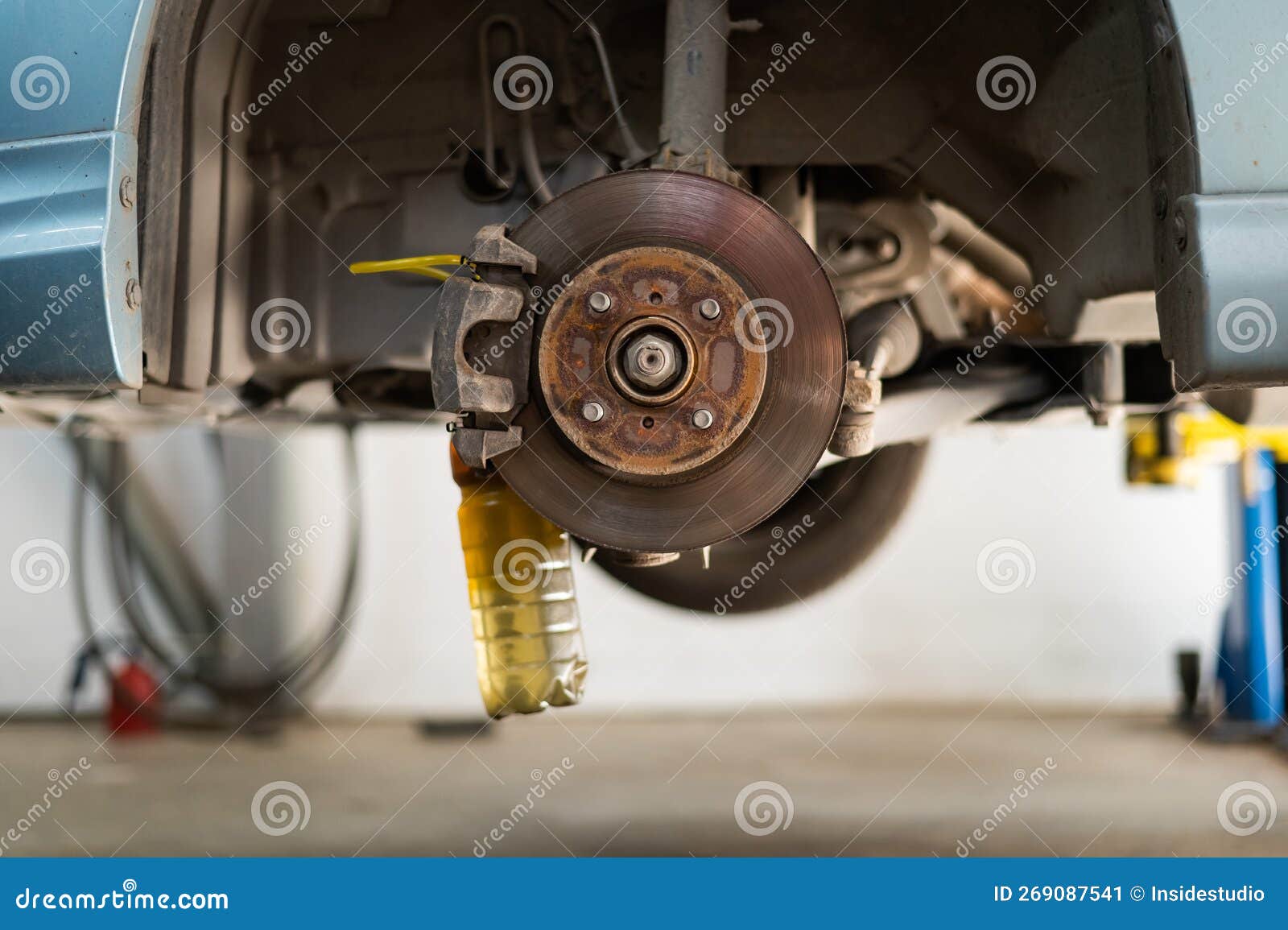 Automatic Change of Brake Fluid in a Car Service. Stock Image Image of detail, technology