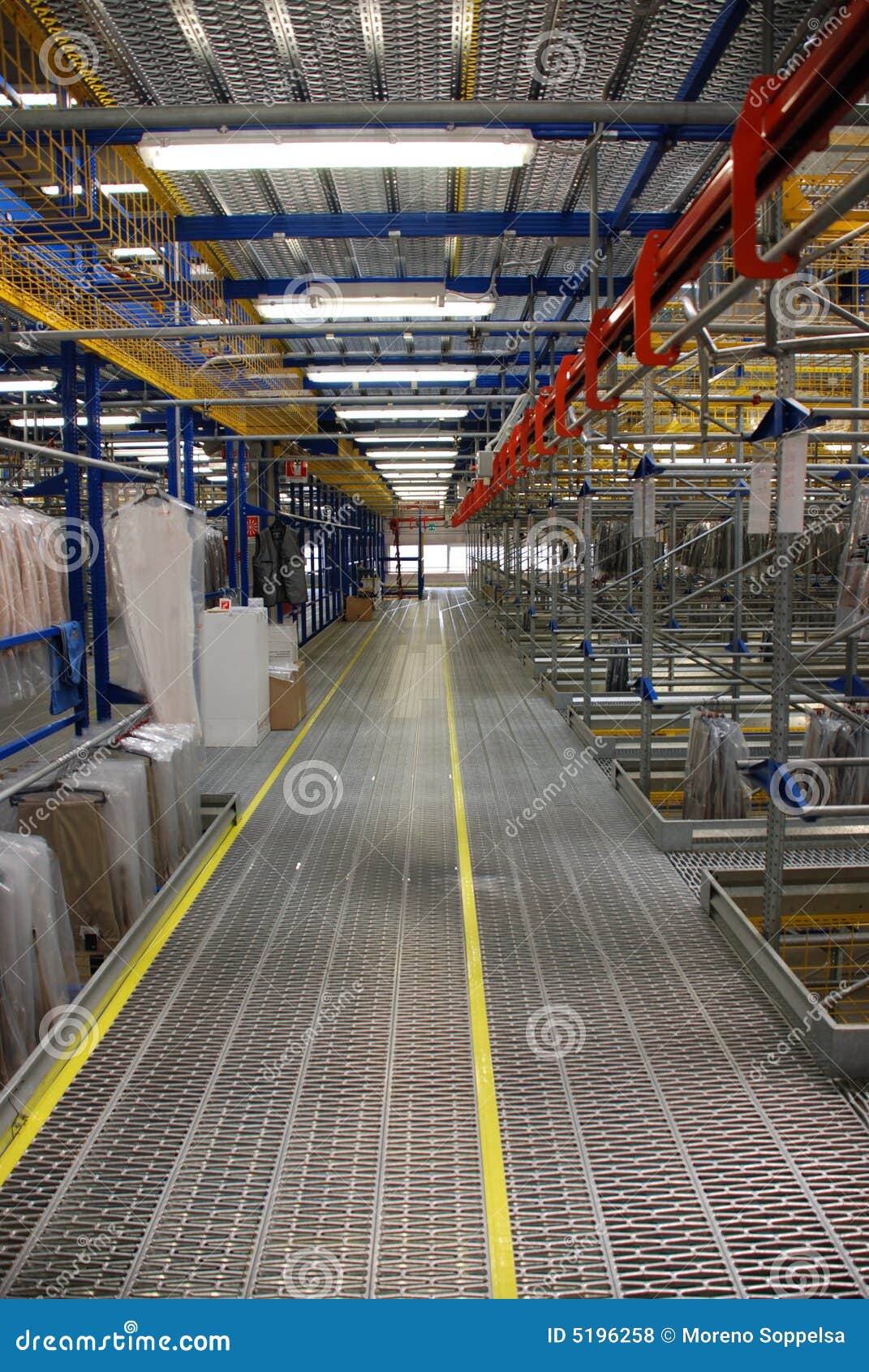 Automatic Clothing Warehouse Stock Photo Image of jacket, activity