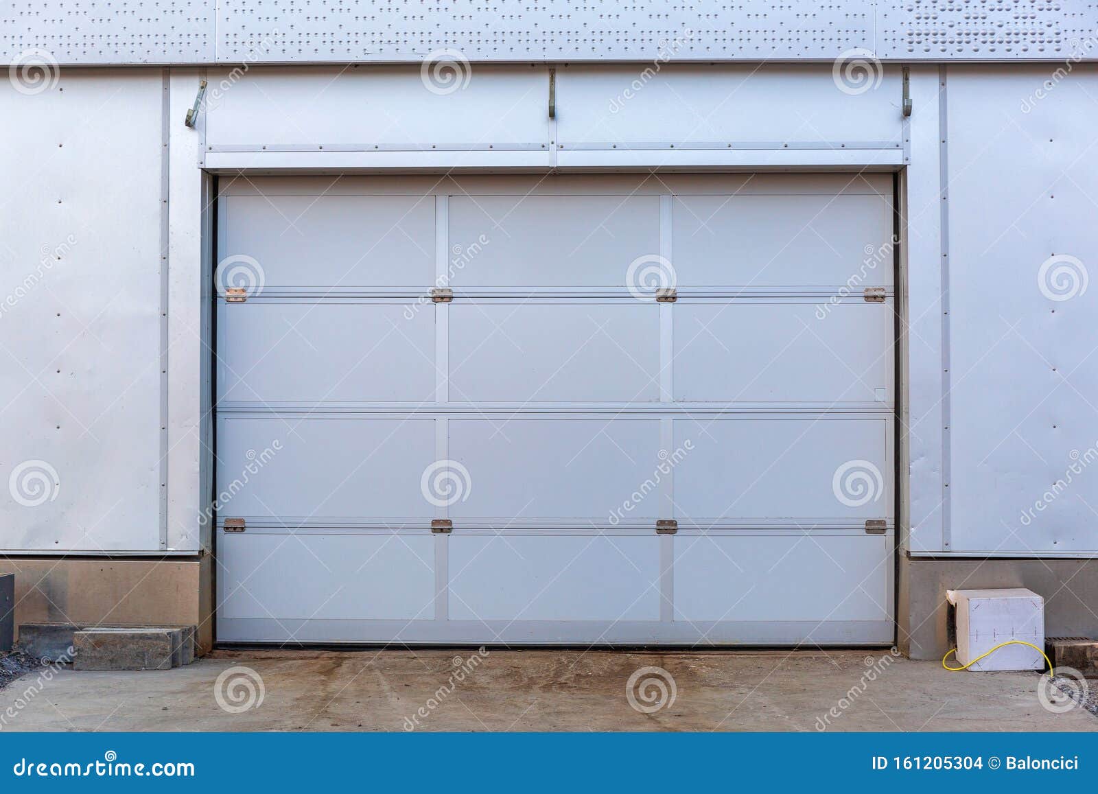 Automatic Garage Door stock photo. Image of europe, segment 161205304