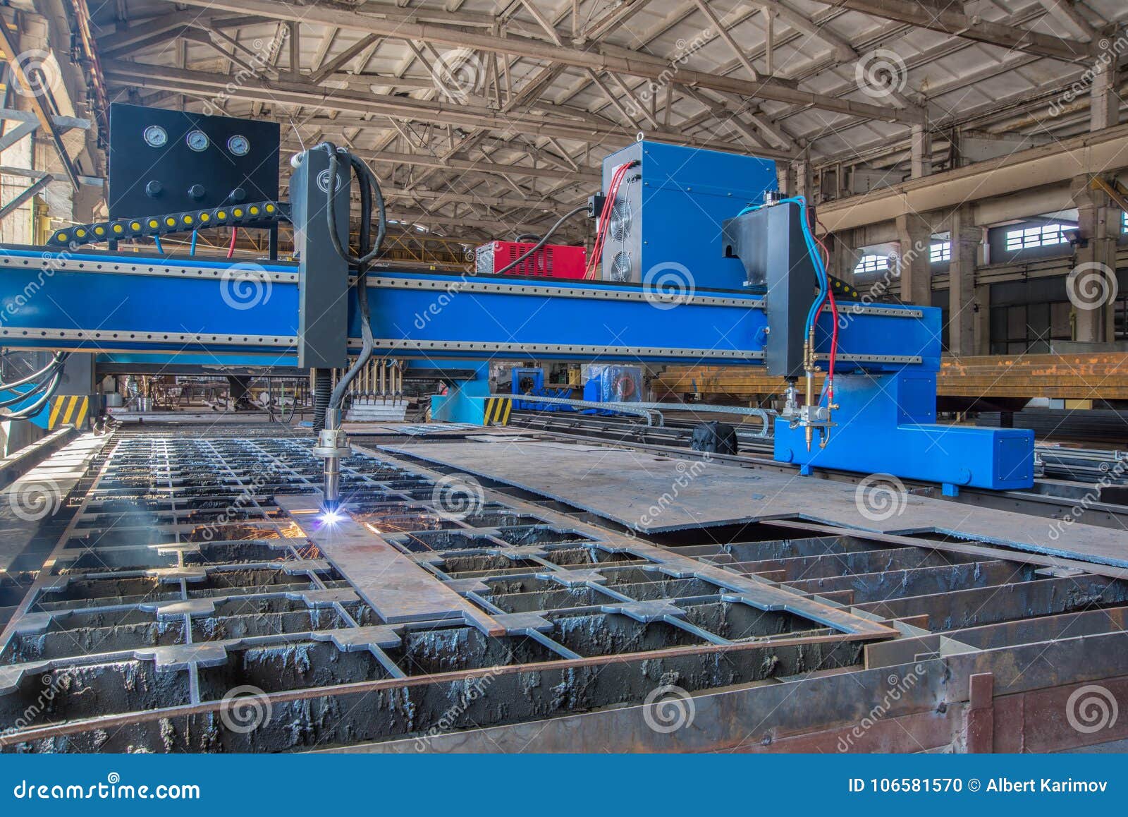 Automatic Gaswelding Machine Editorial Image Image of plasma, hole