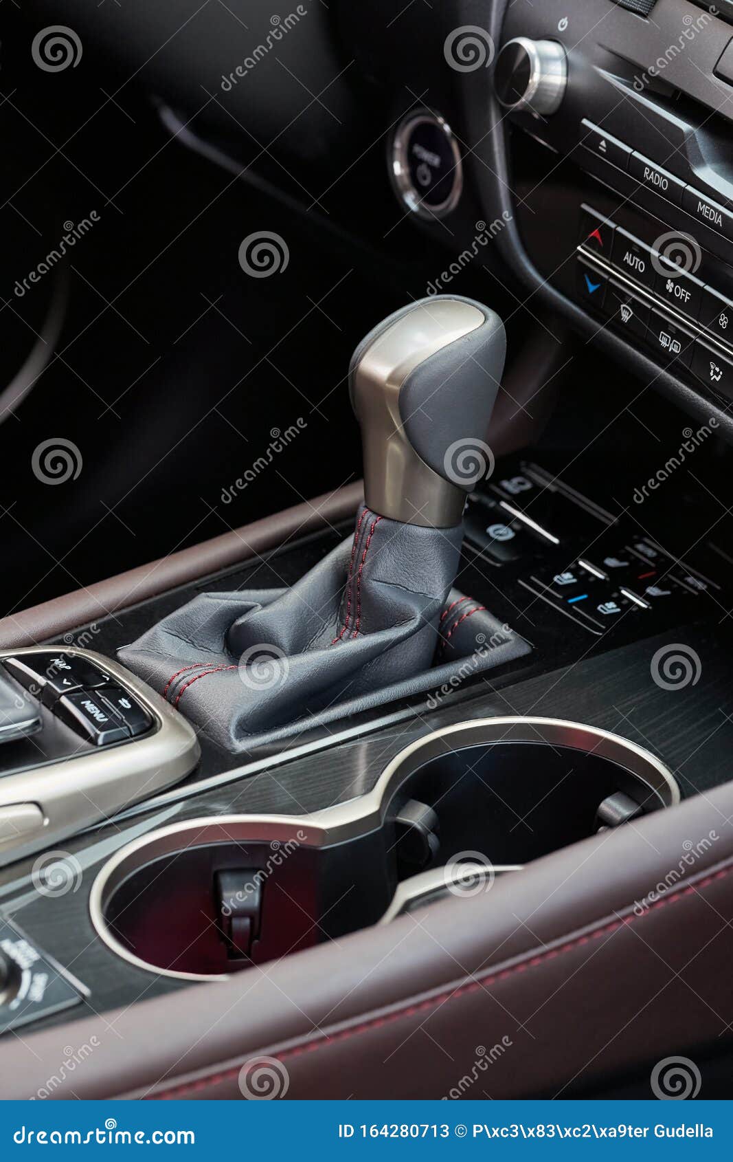 Automatic gear shift stick stock image. Image of gearbox 164280713