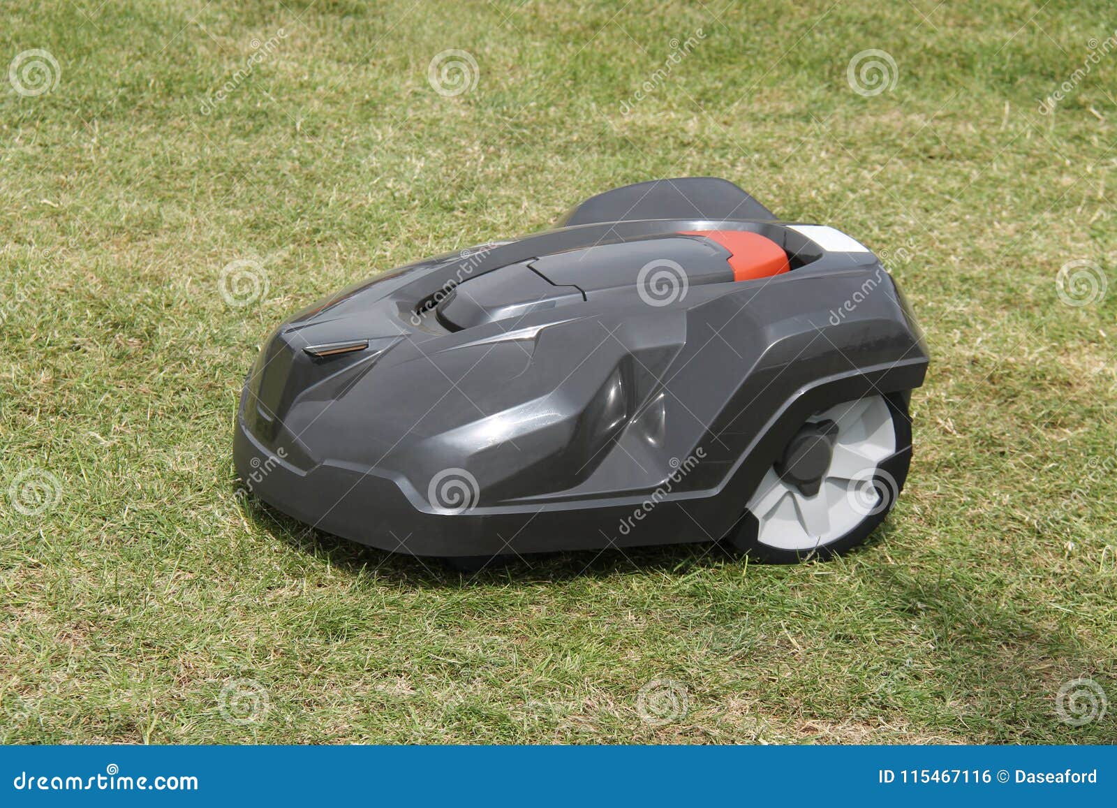 Automatic Lawn Mower. stock photo. Image of automatic 115467116