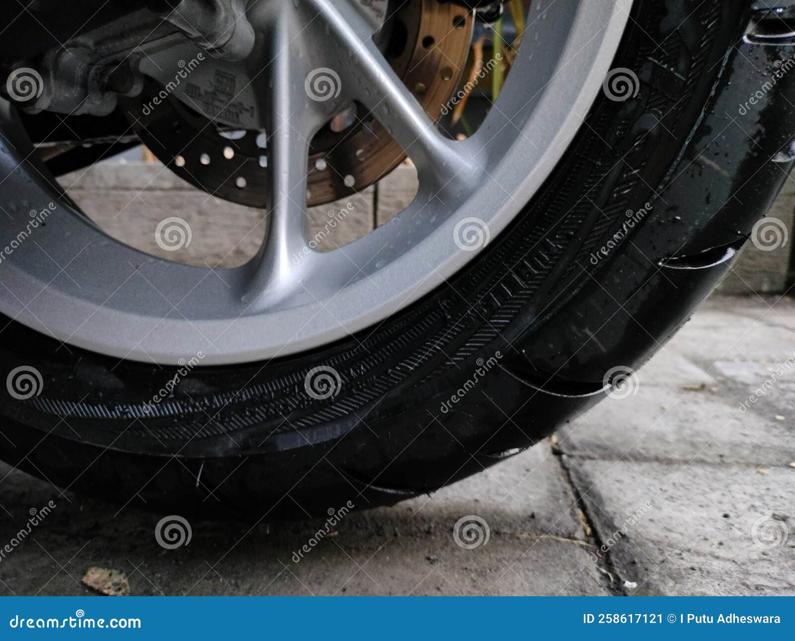Automatic Motorcycle Rear Tire Stock Image Image of occupation, tire