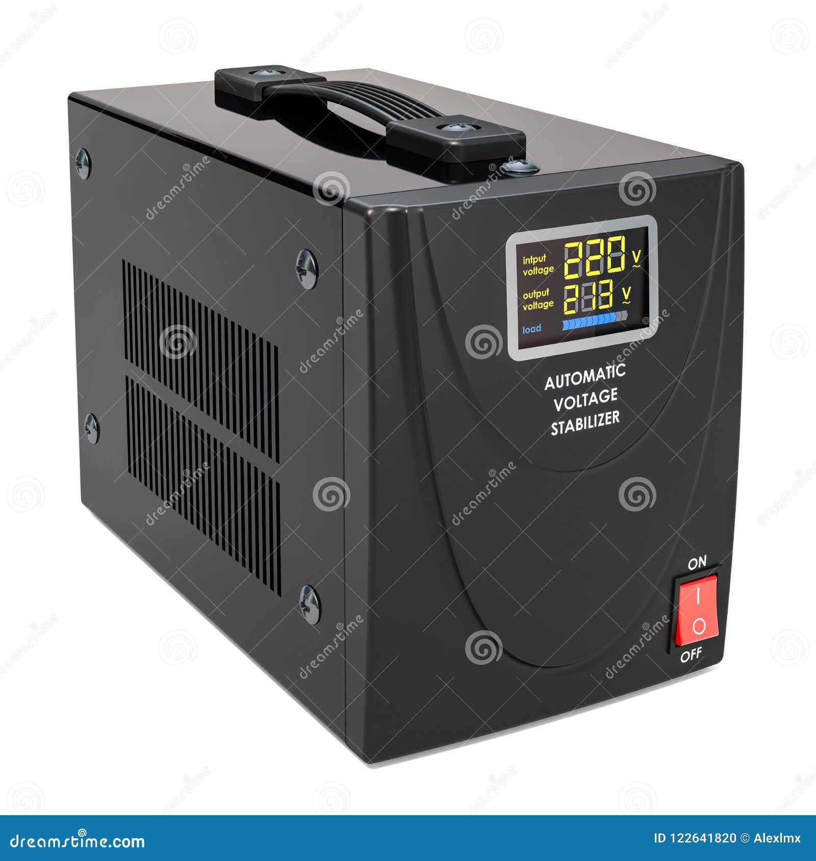 Automatic Voltage Stabilizer. 3D Rendering Stock Illustration ... Circuit Diagram