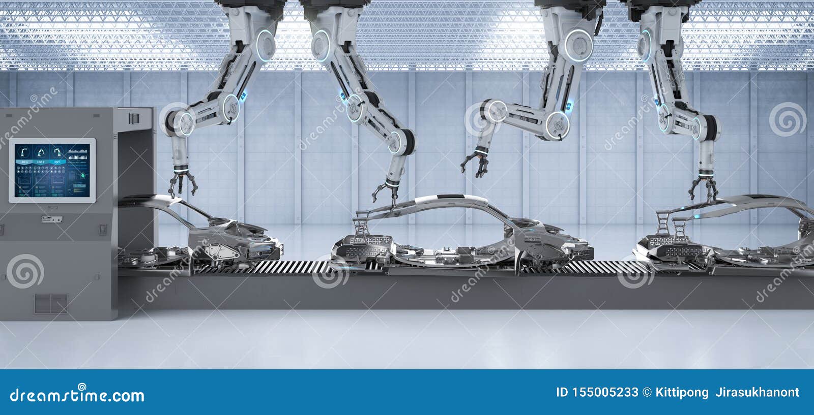 automation aumobile factory concept