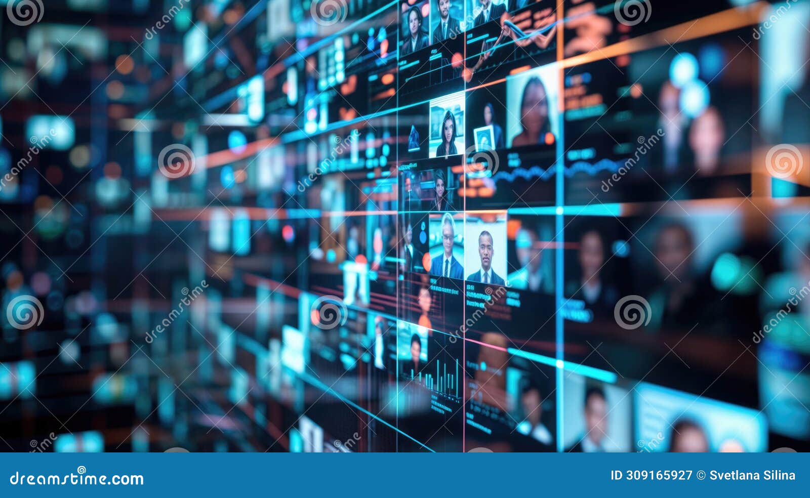 automation-relationships-dynamic-digital-wall-displaying-diverse