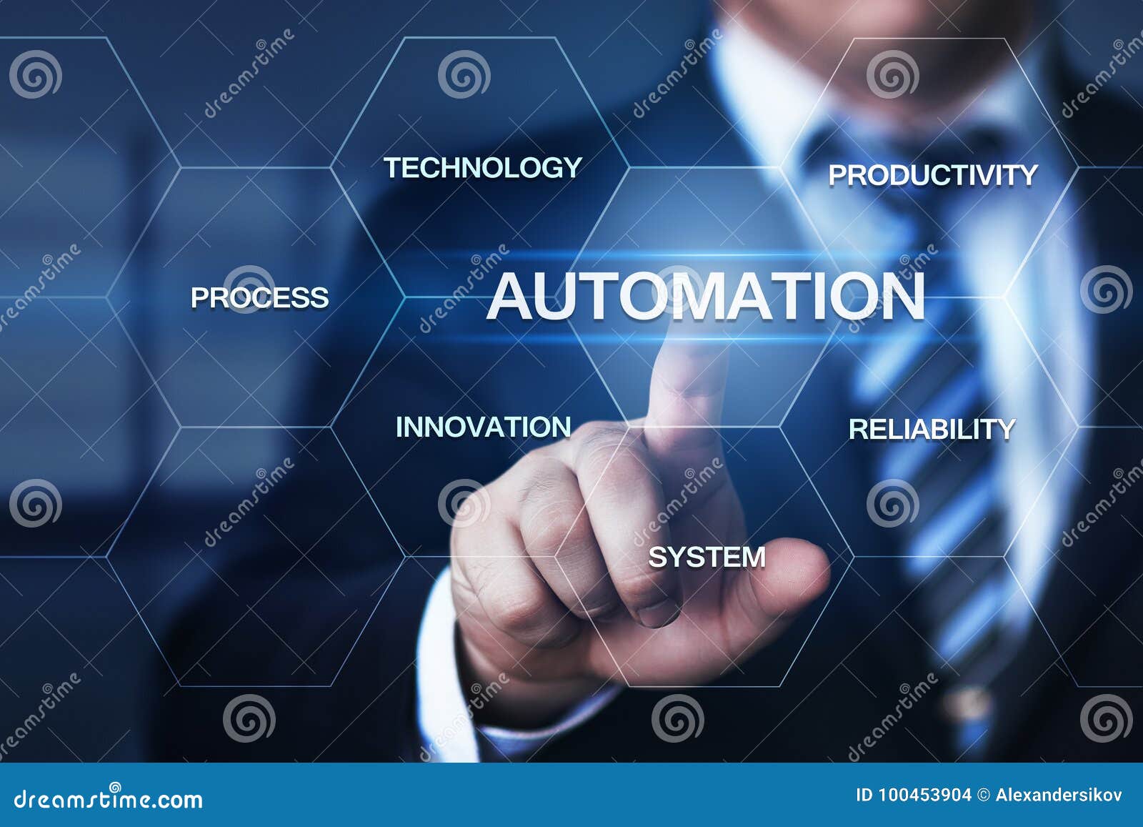 automation software technology process system business concept