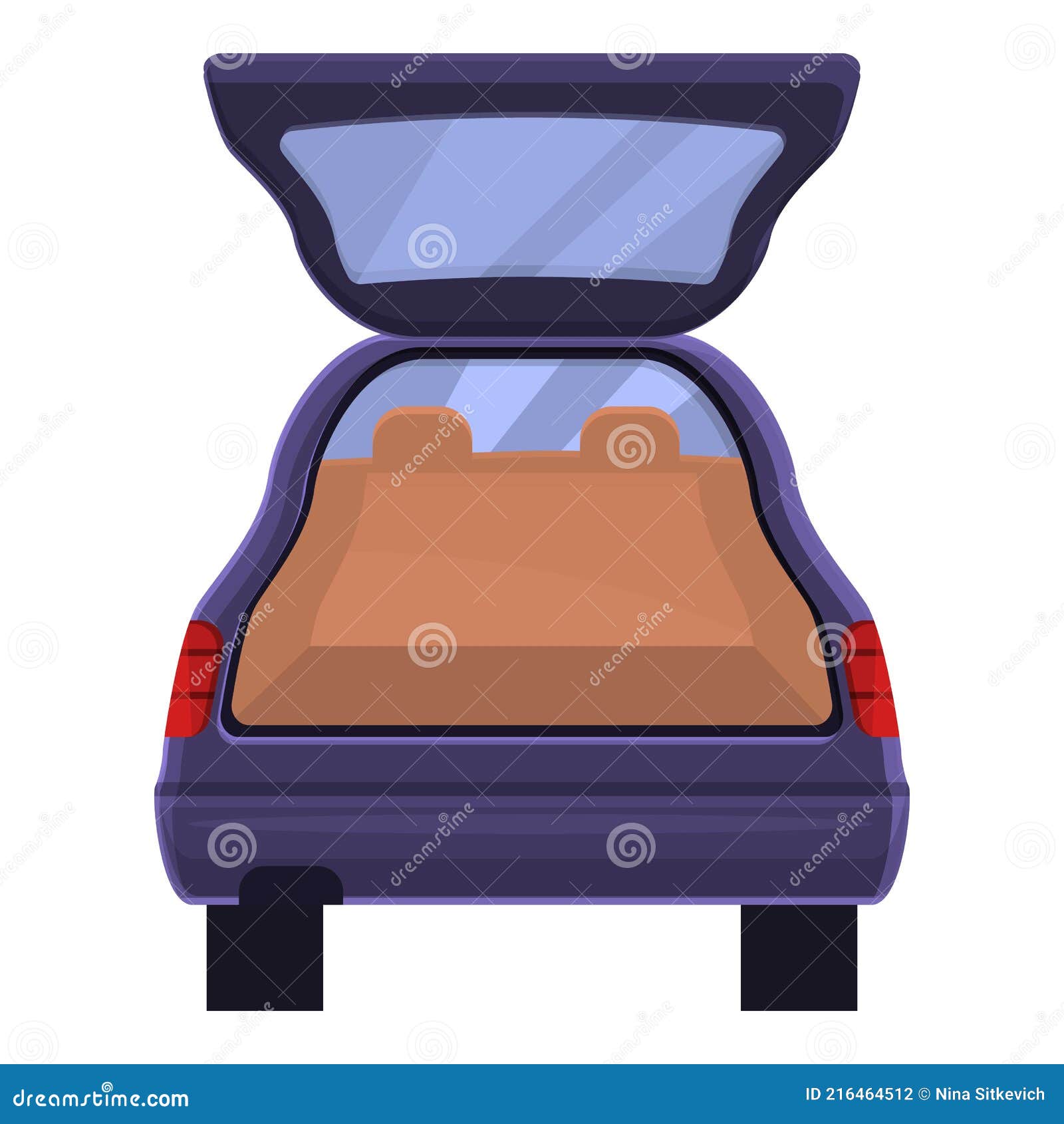 Automatische Kofferraum Auto Symbol Cartoon Stil Vektor Abbildung -  Illustration von freilassung, taste: 216464512