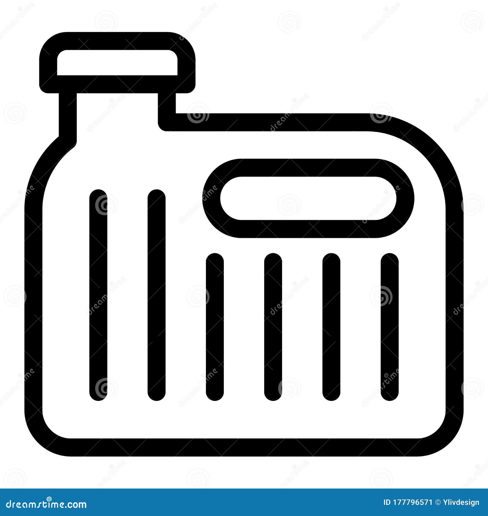 automobile canister icon, outline style