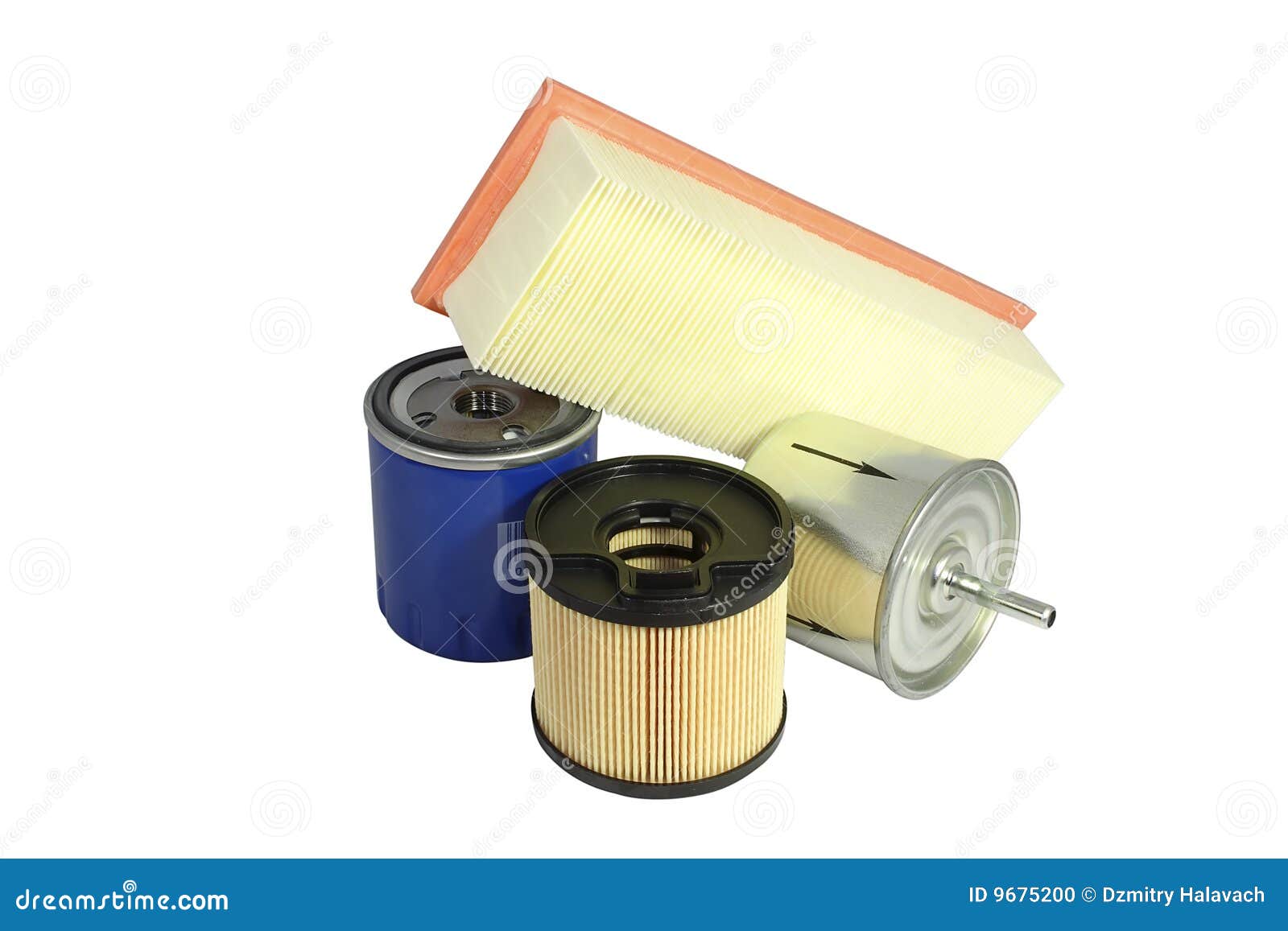 Automobile filters stock photo. Image of repair, four 9675200