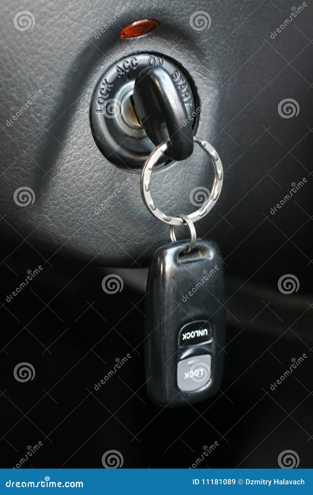 Automobile Key in the Ignition Lock Stock Image Image of dashboard