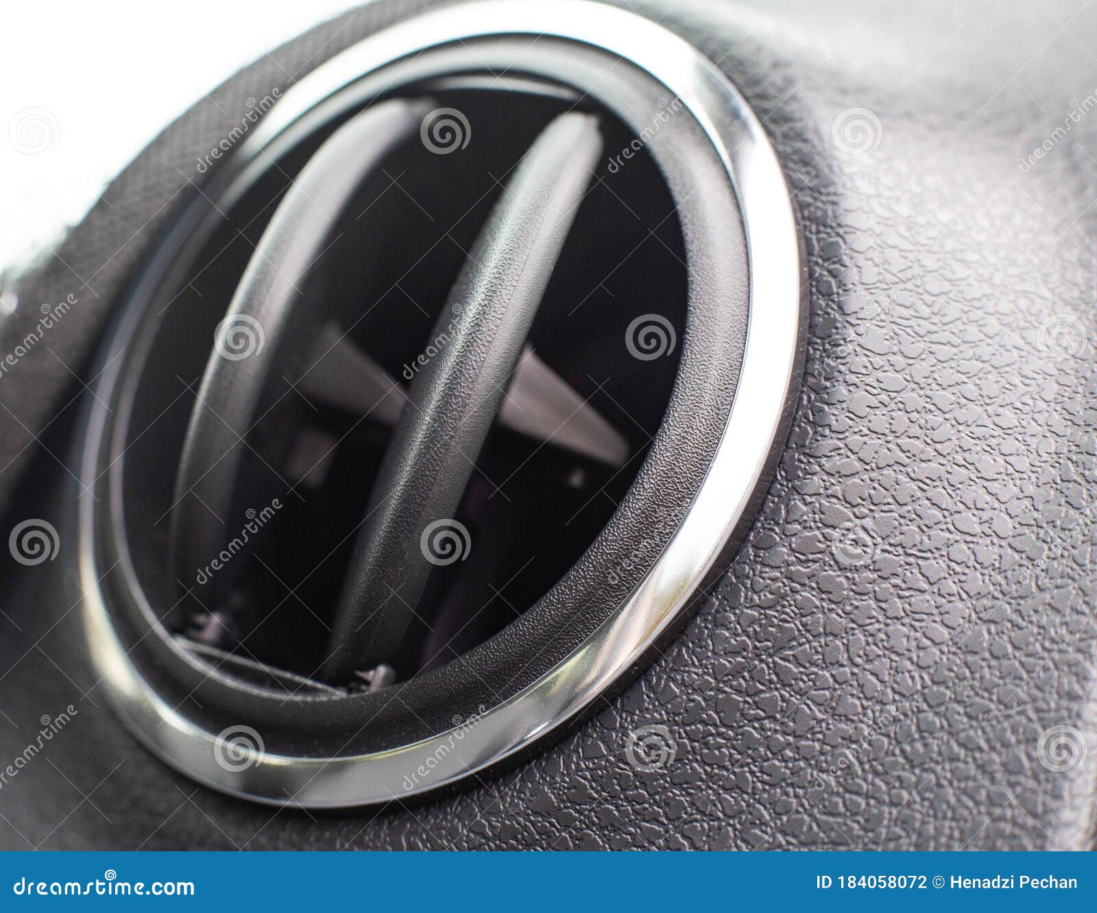 Automobile Modern Deflector from Which Blows with Fresh Air and Heat. Bad Odor Problem from the