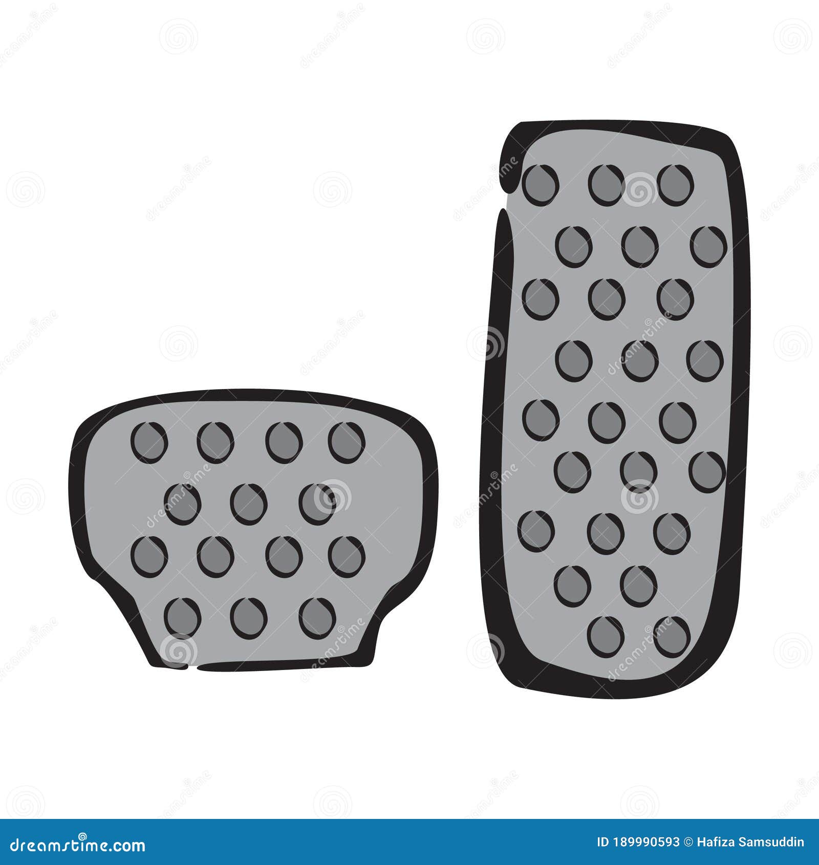 Automobile Pedals. Vector Illustration Decorative Design Stock Vector