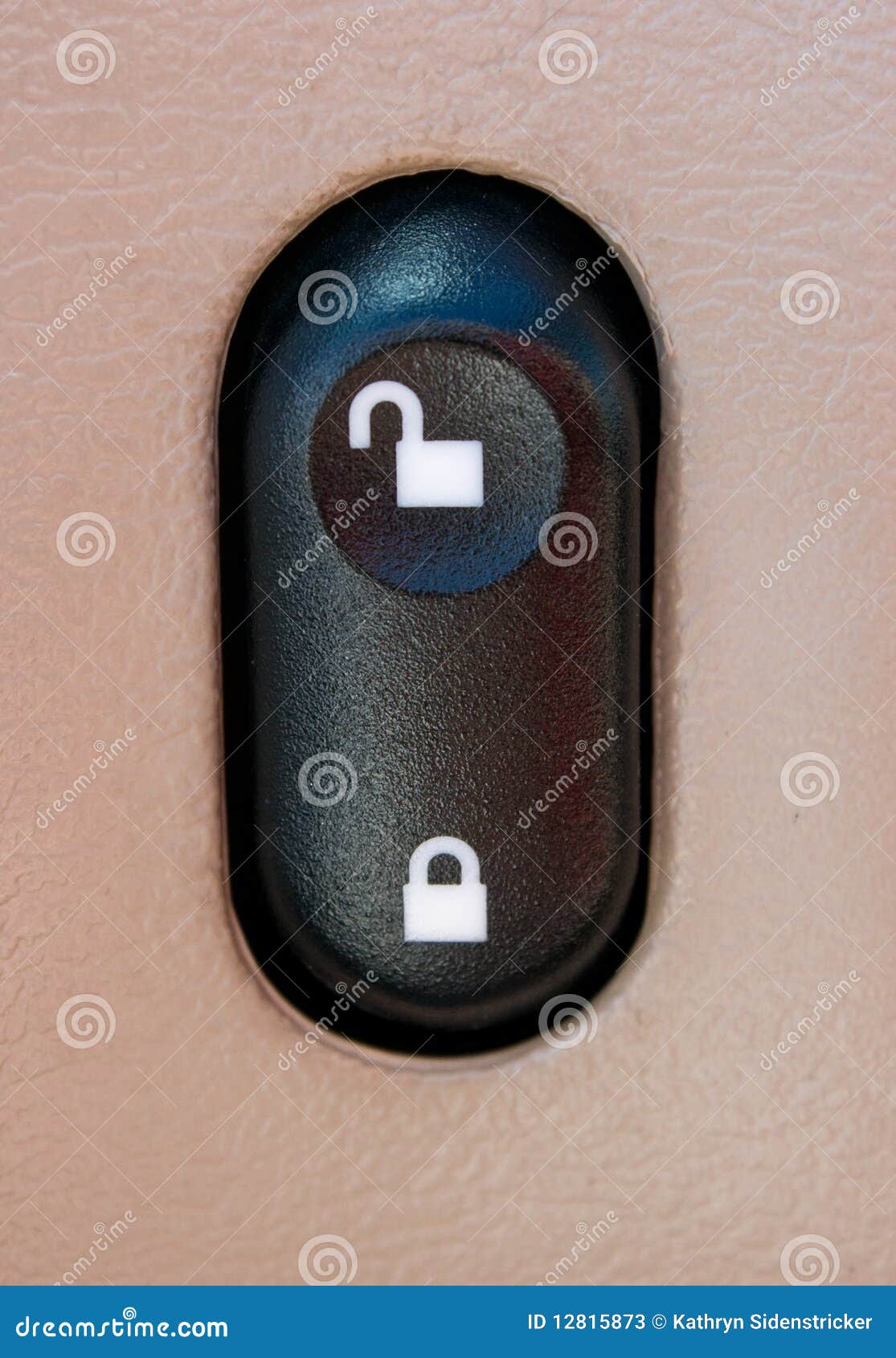 Automobile Power Door Lock Switch Stock Image Image of black, unlock