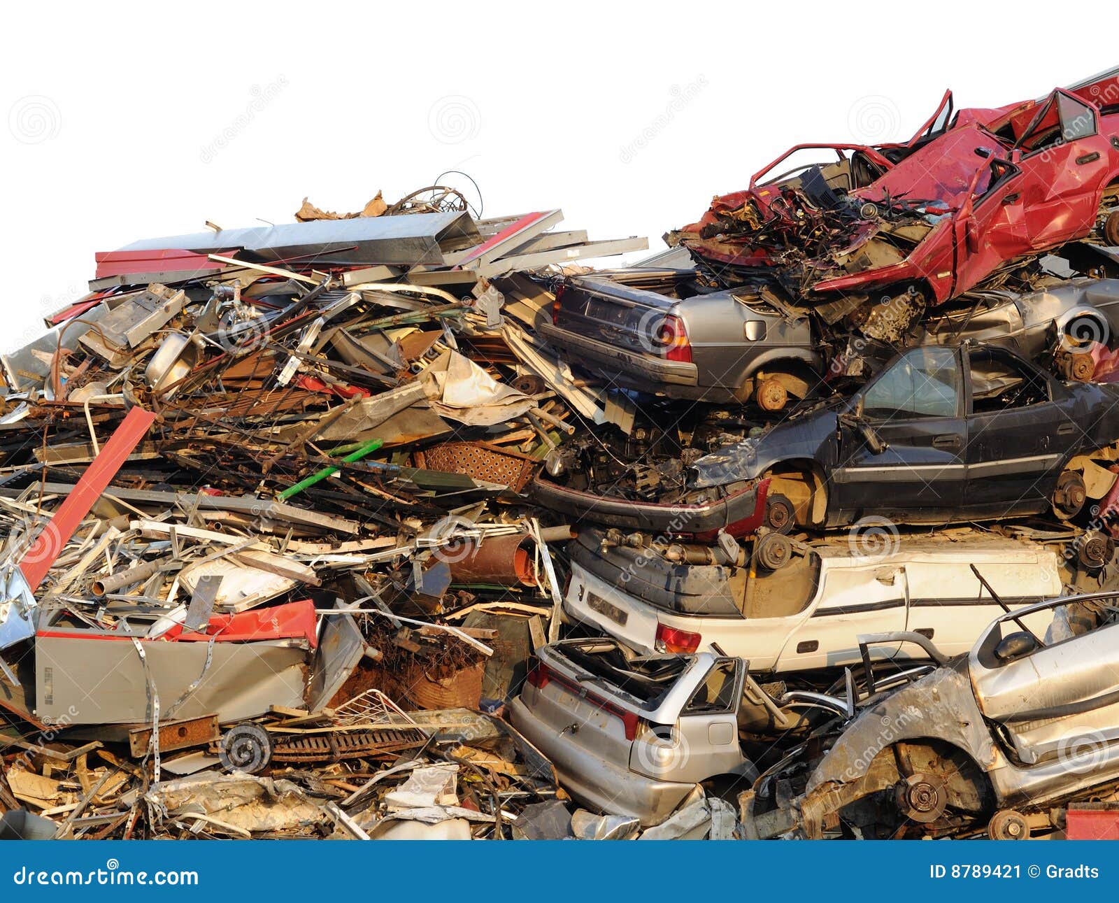 Automobile scrapyard stock image. Image of resource, junk 8789421