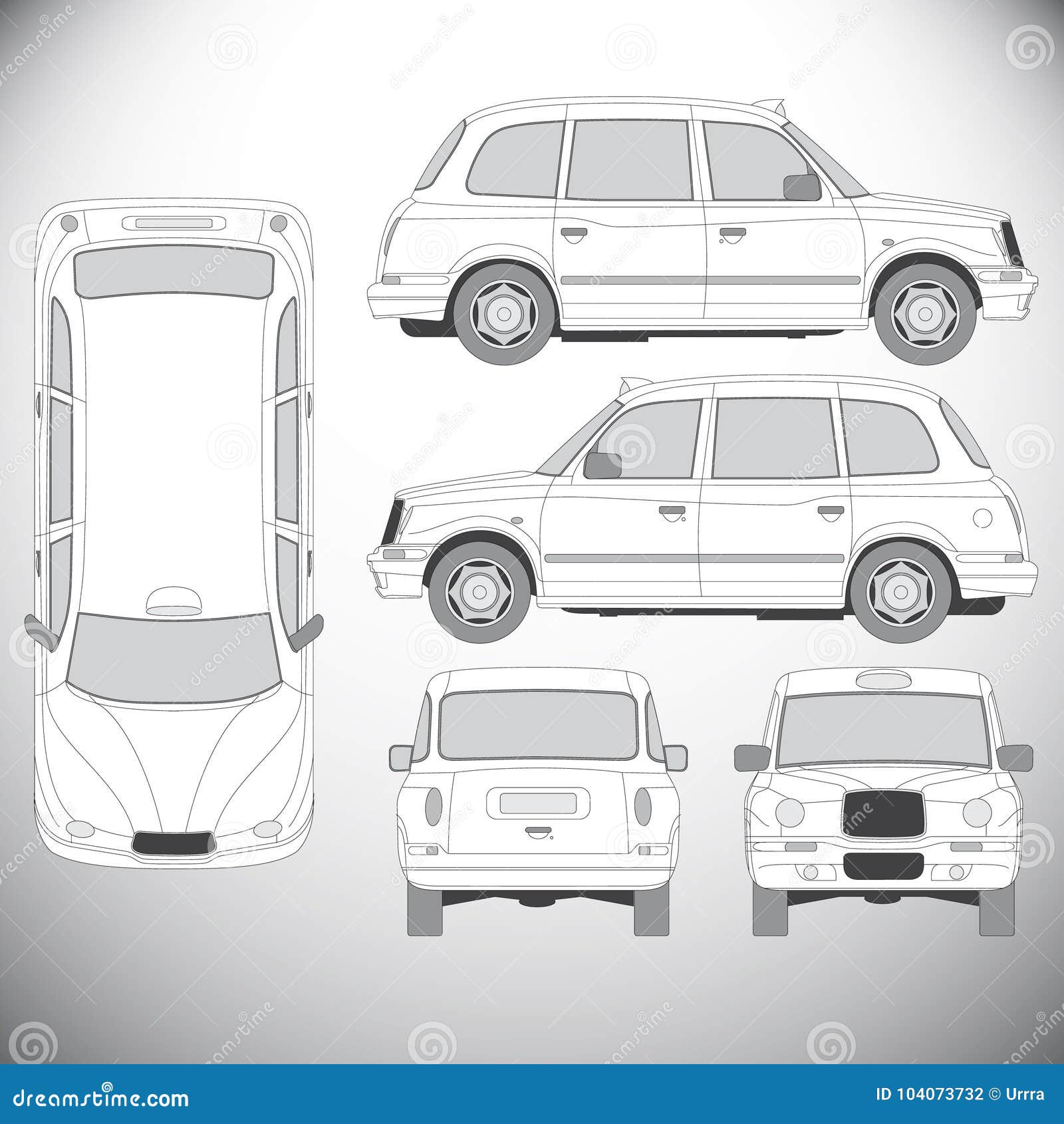 Automobile.Template for Graphic Design Stock Vector - Illustration of