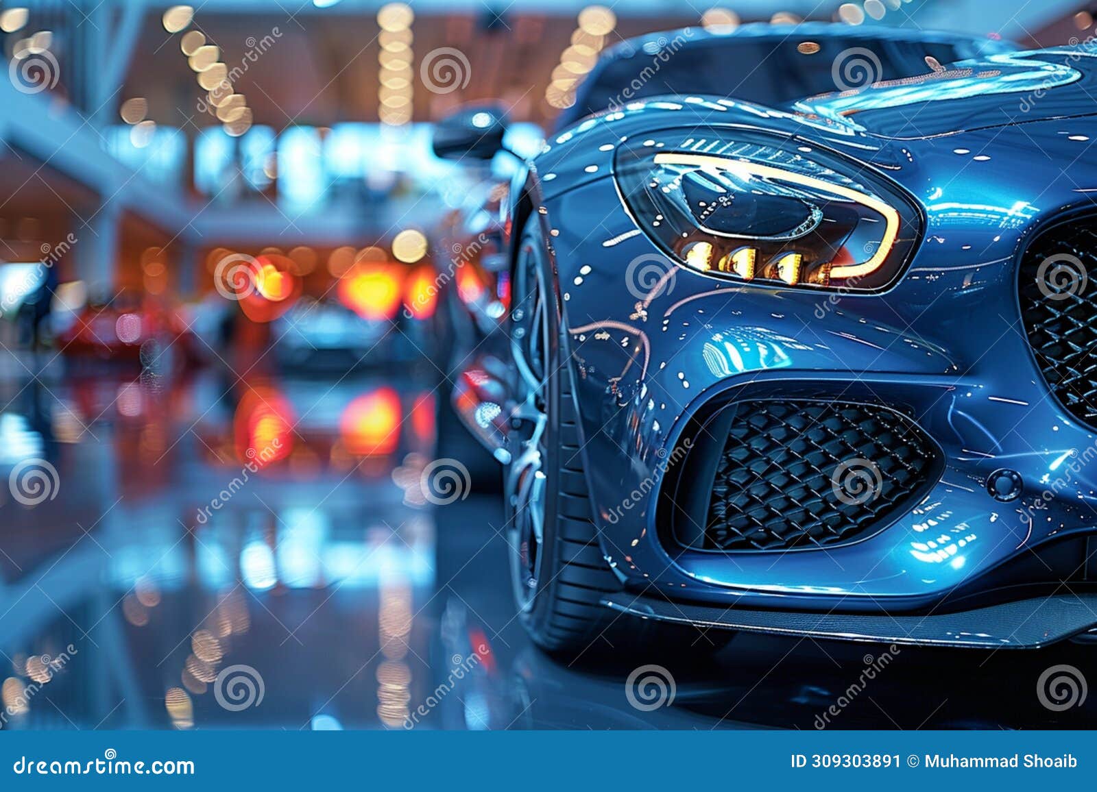 automotive elegance captured in close up view of impeccable grille