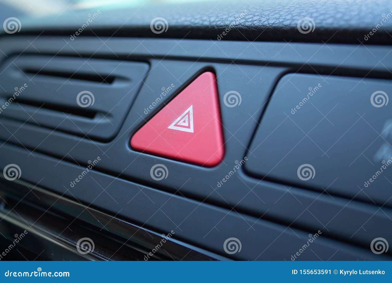 Automotive Emergency Stop Button Stock Image Image of hazard