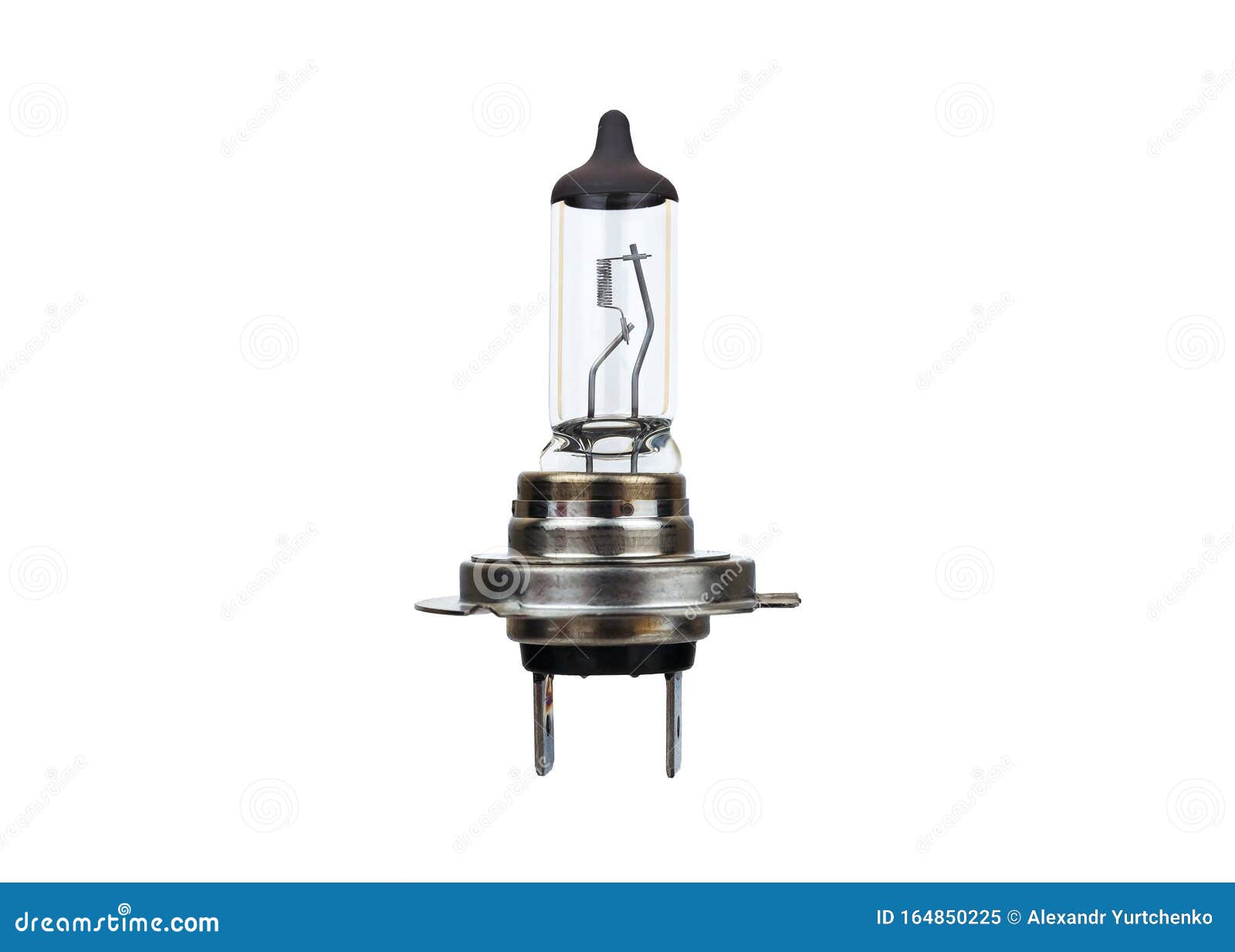 Automotive Halogen Headlight Bulb Stock Image Image of glowing