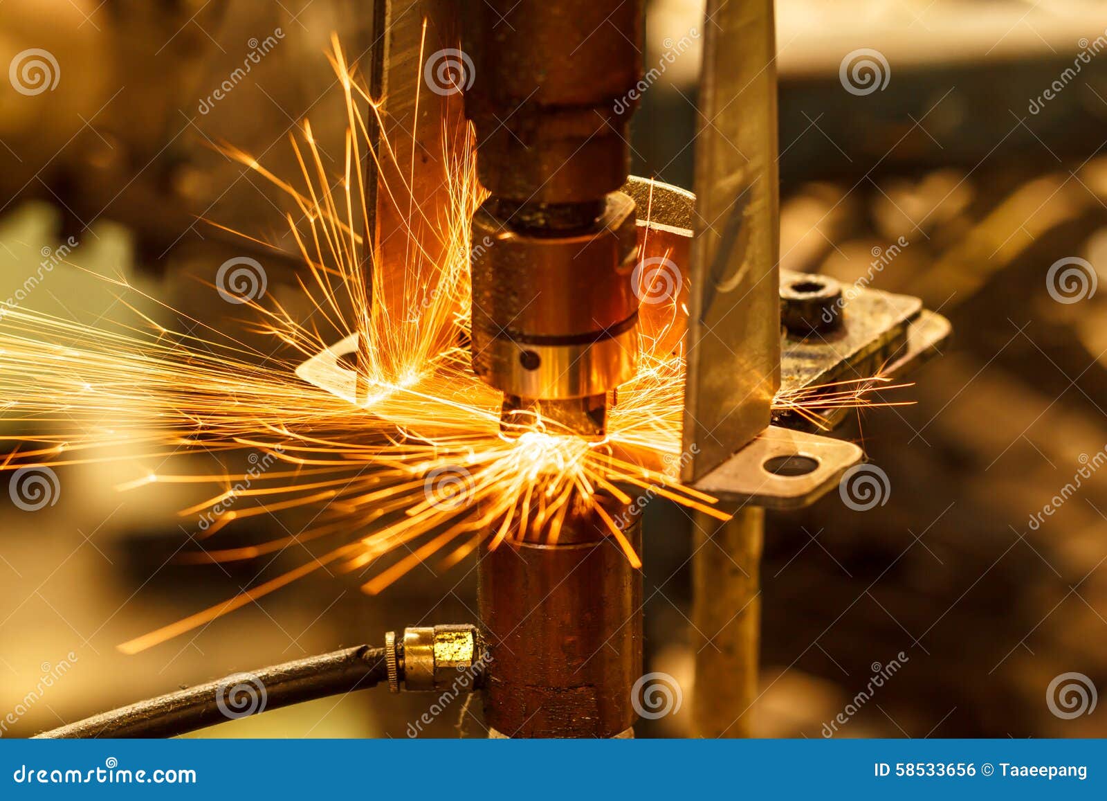Automotive Spot Welding Movement Stock Photo Image of occupation, industry 58533656