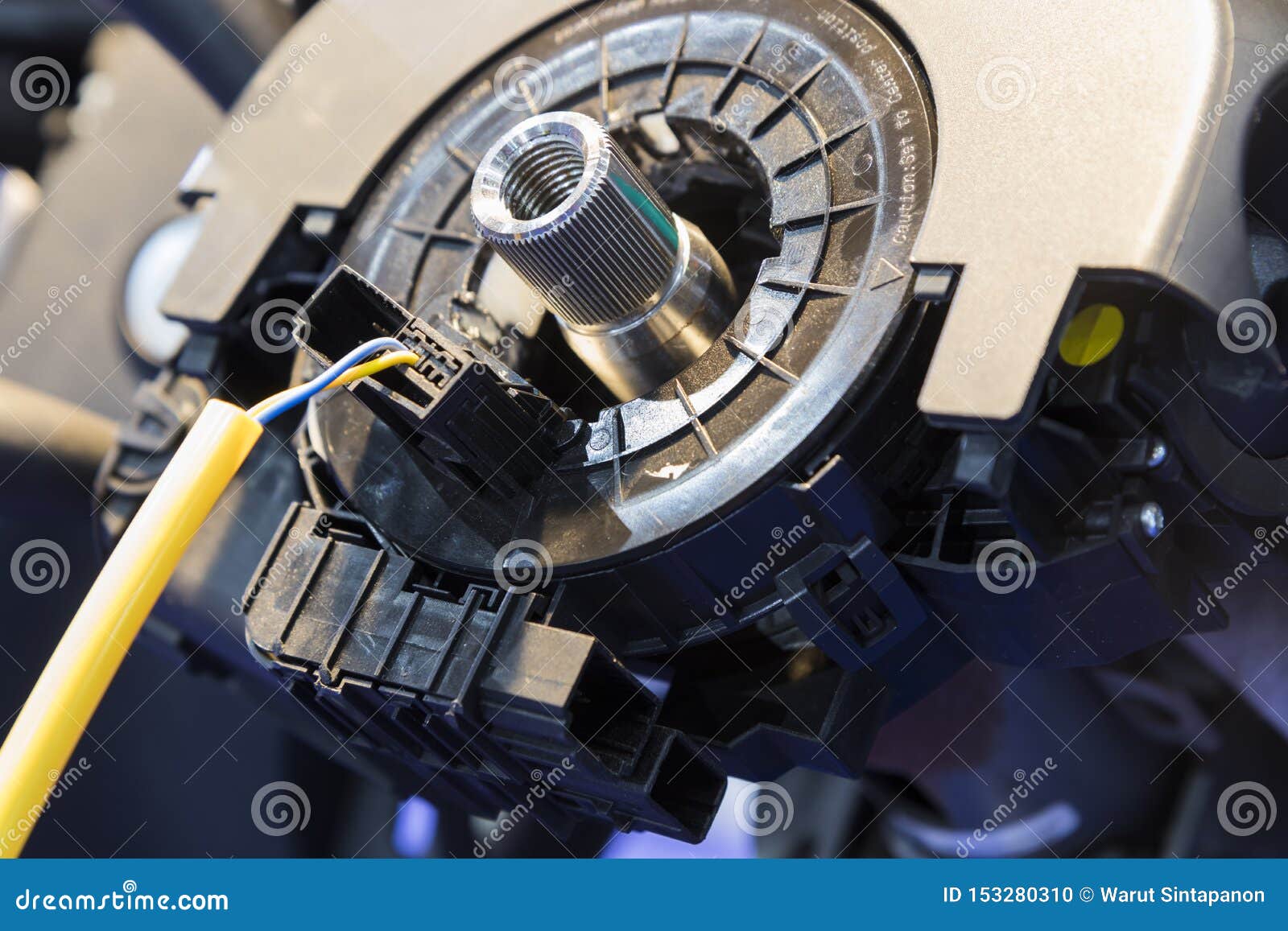 Automotive Steering Wheel Assembly Process Stock Photo Image of gear