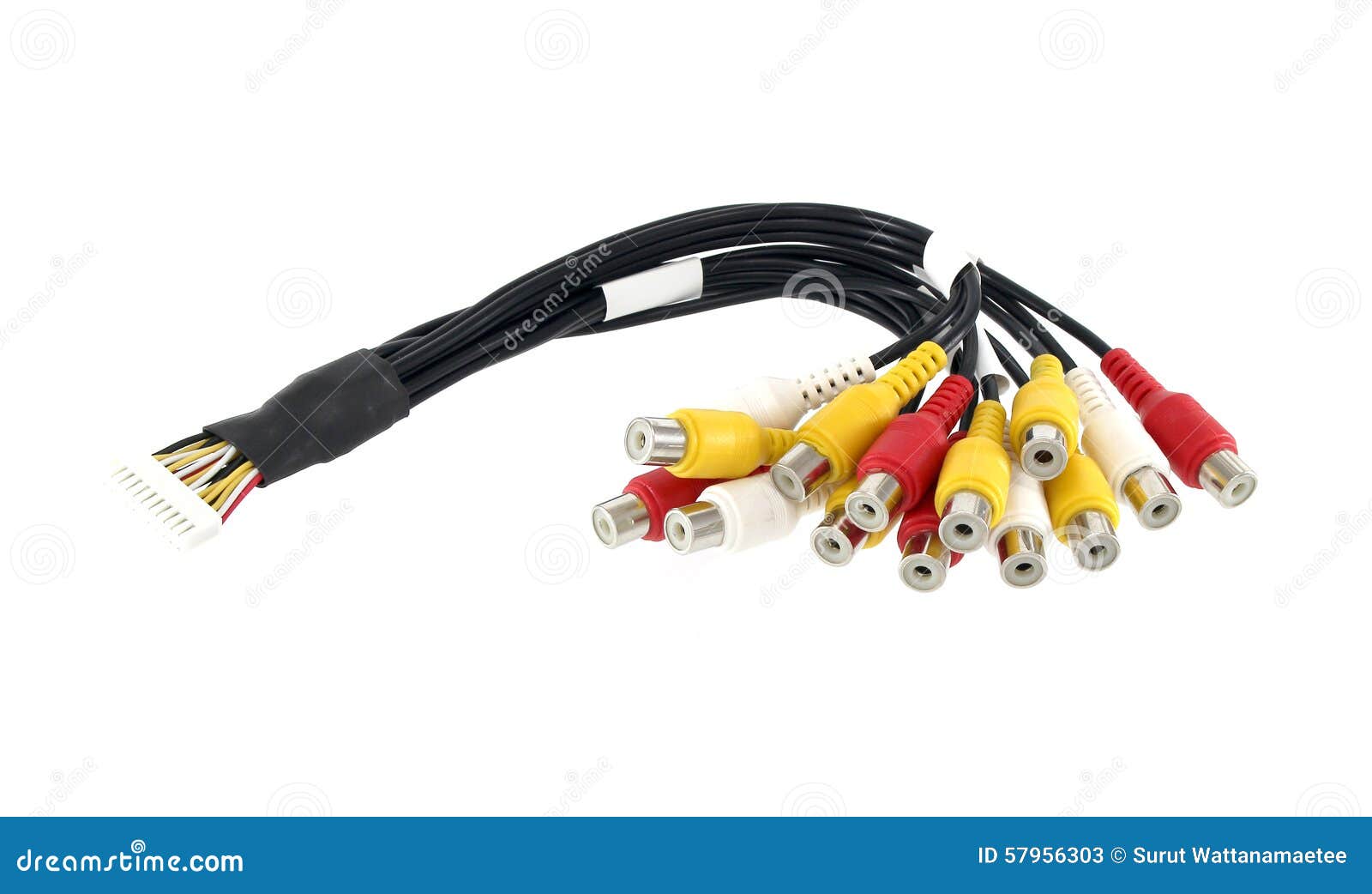 Automotive Wiring Bundle of Wires Isolated Stock Image Image of