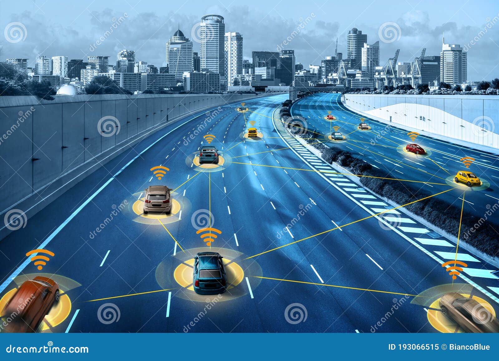 autonomous car sensor system concept for safety of driverless mode car control