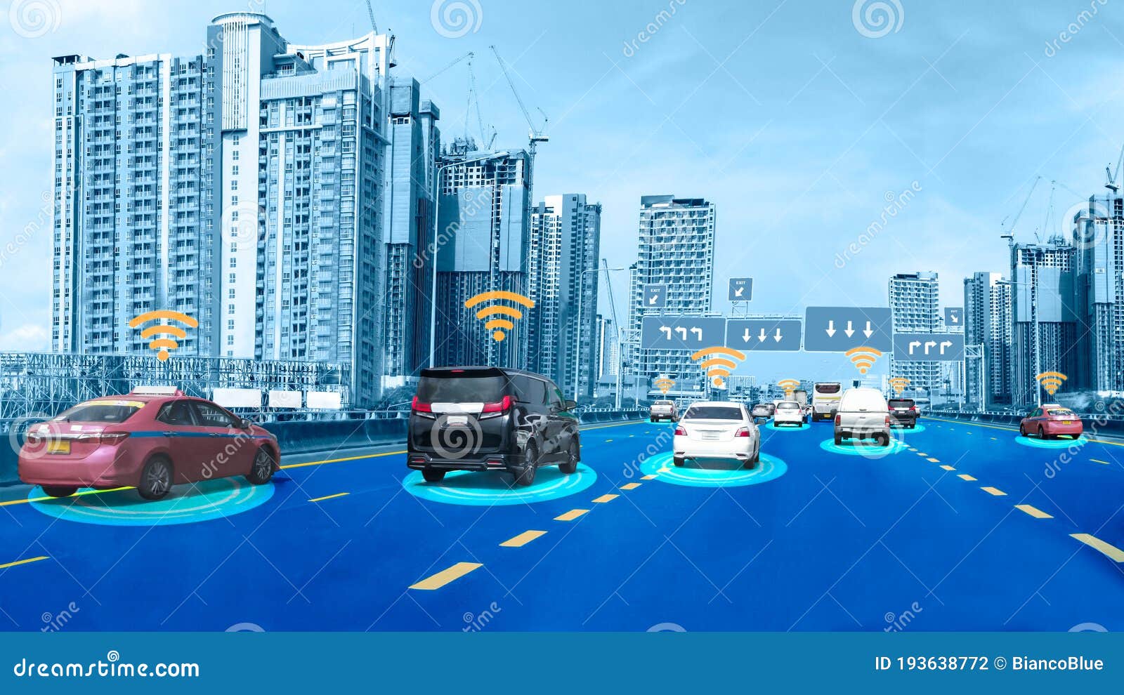 autonomous car sensor system concept for safety of driverless mode car control