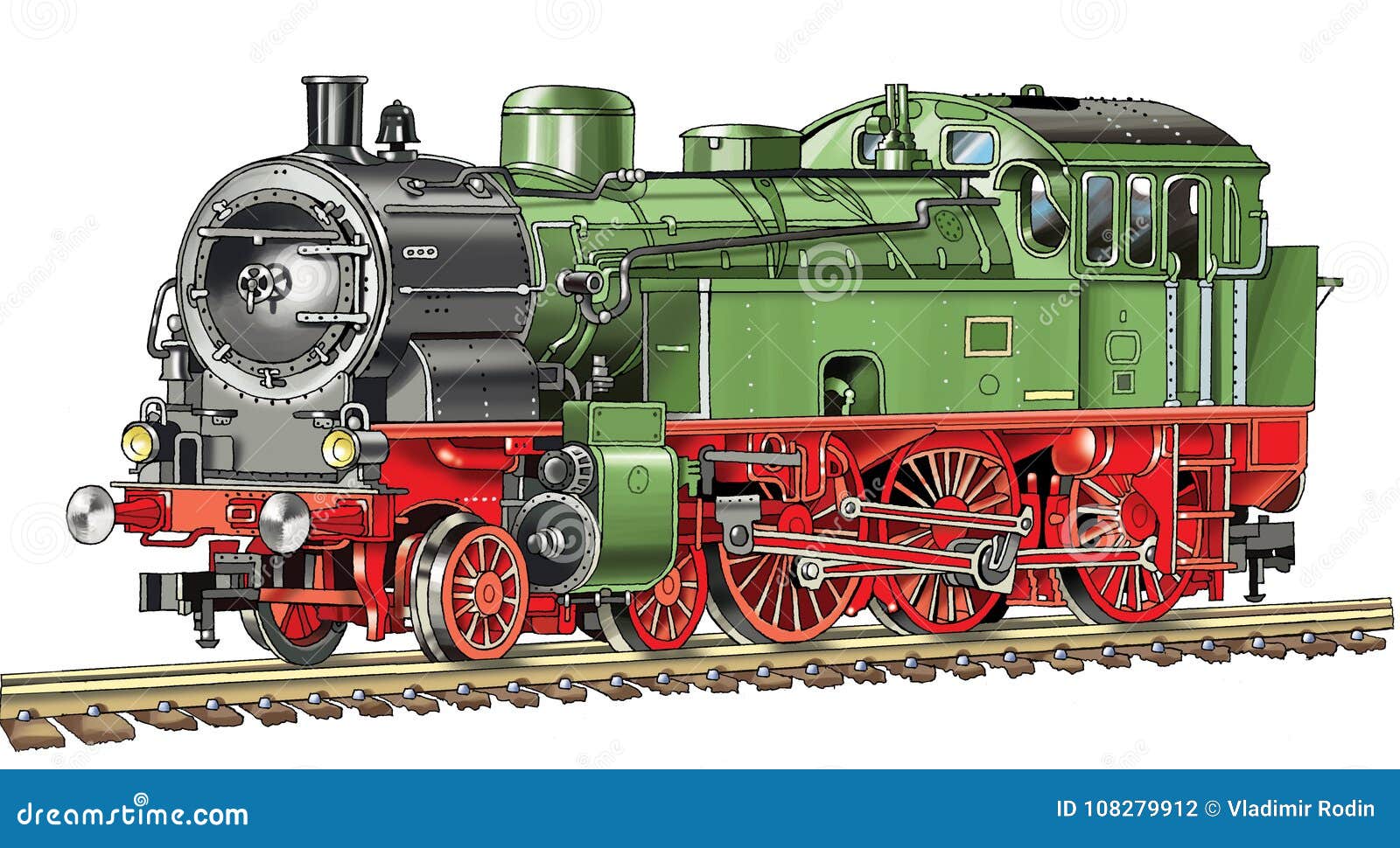 pix Industrial Revolution Steam Engine Drawing https www dreamstime com autonomous locomotive drawing rails sleepers vehicle steam boiler engine tender coal fuel driver to make revolution image108279912