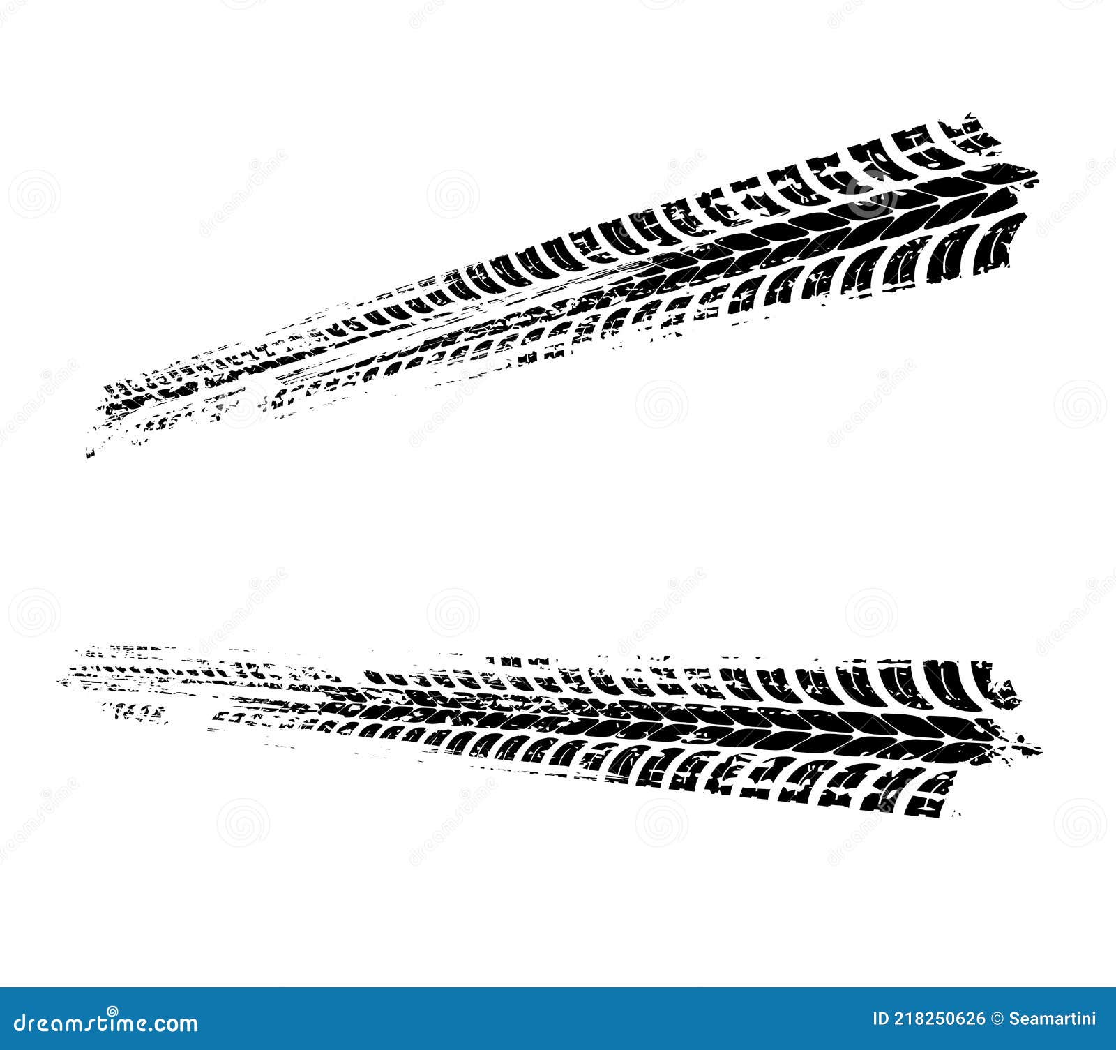 Autoreifen Spuren Motorrad Vektor-Laufflächen Vektor Abbildung -  Illustration von streifen, schlamm: 218250626