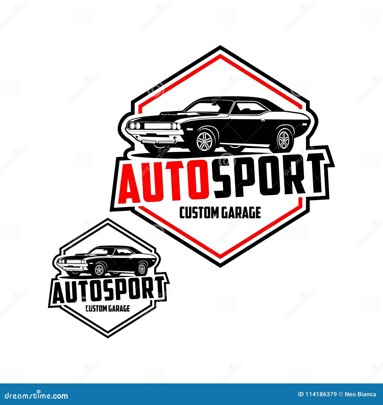 autosport custom garage logo 