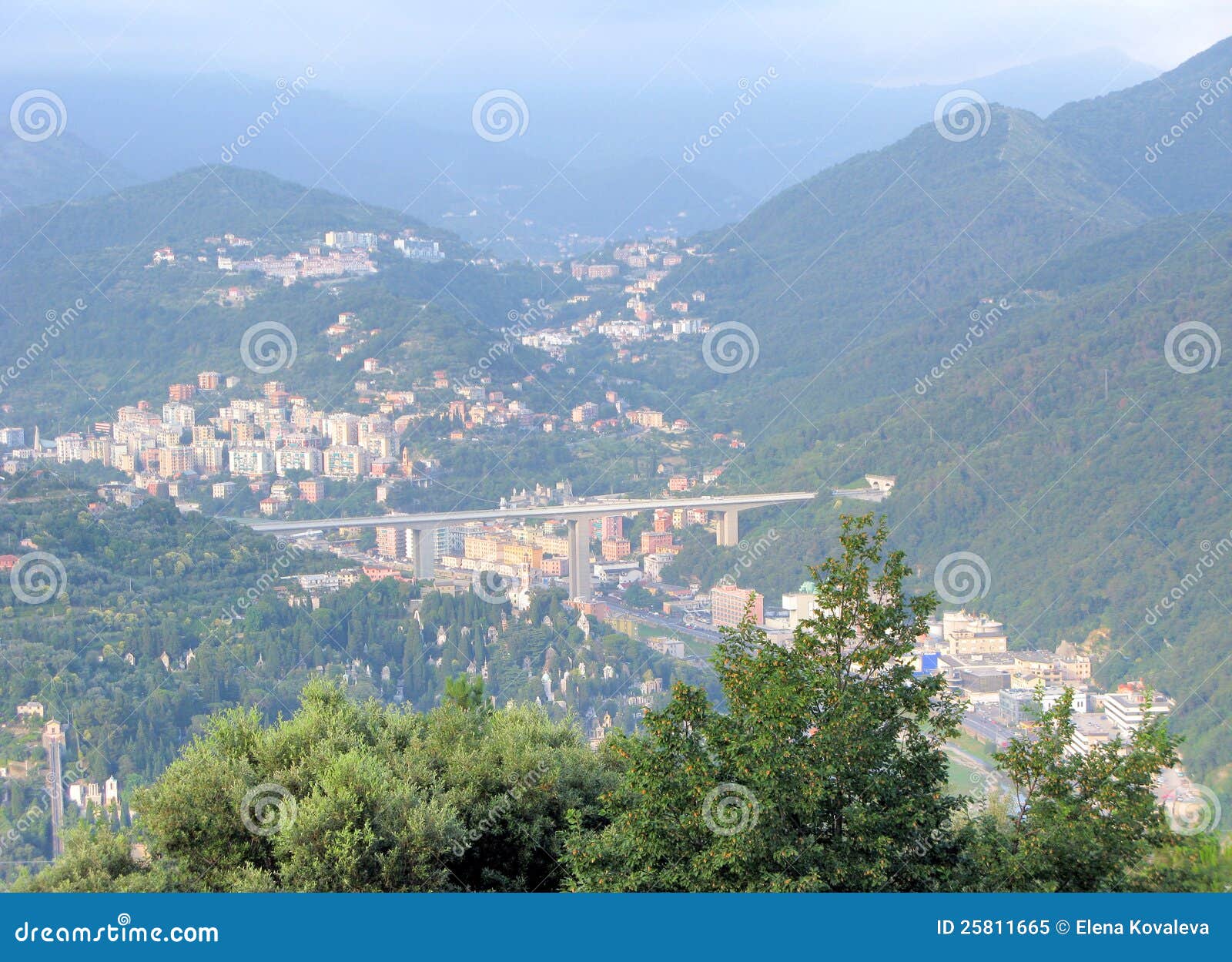 Autostrada Bridge Near Genova Italy Stock Image Image of colorful, road 25811665