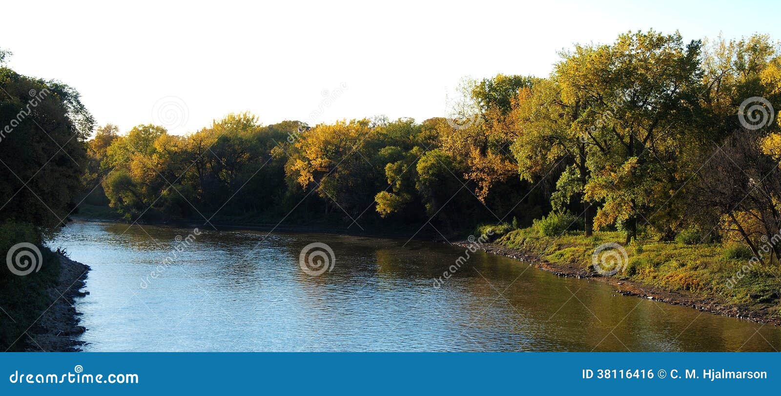 autumn on the assiniboine river