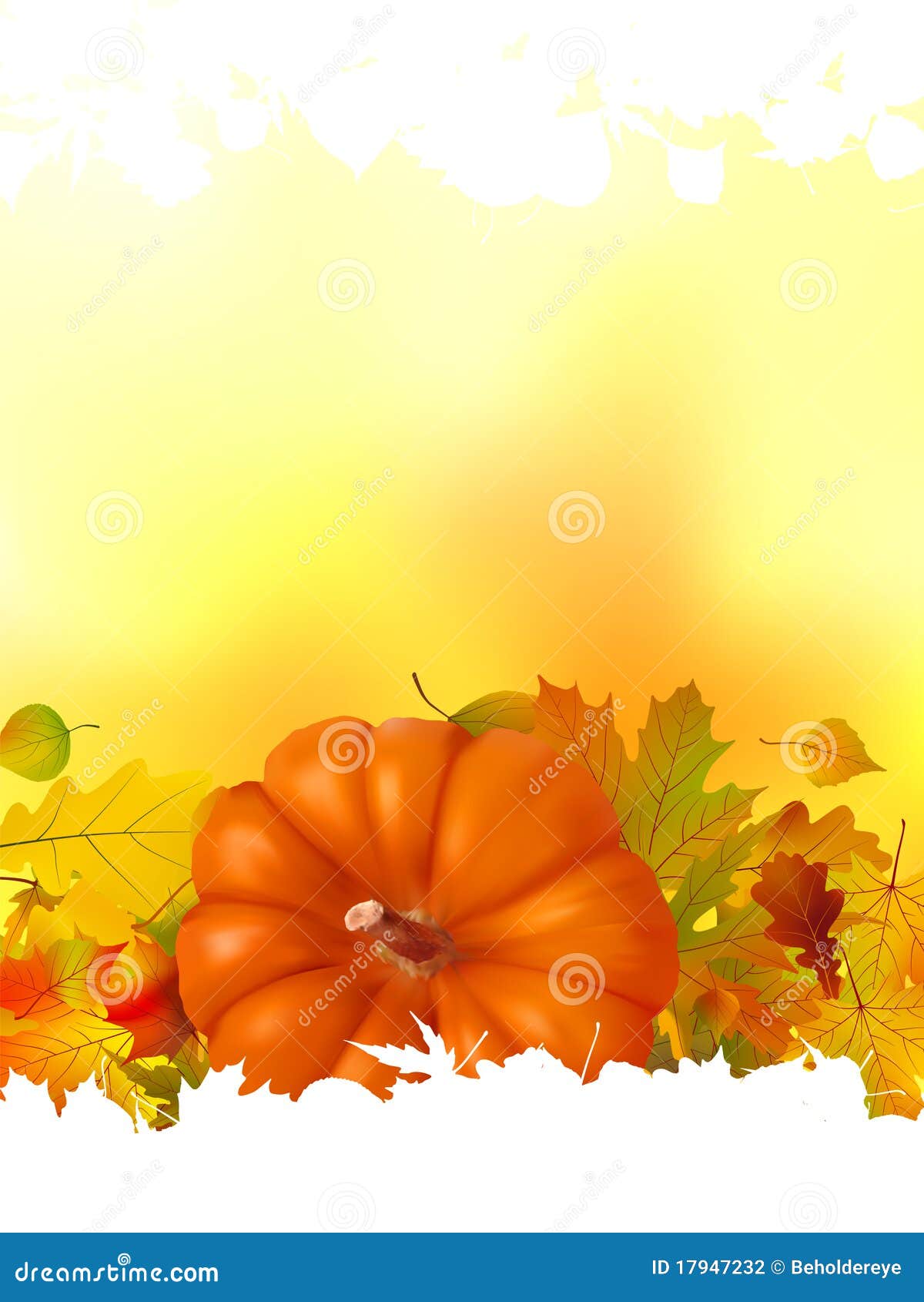 Autumn Background with Place for Your Text. EPS 8 Stock Vector ...