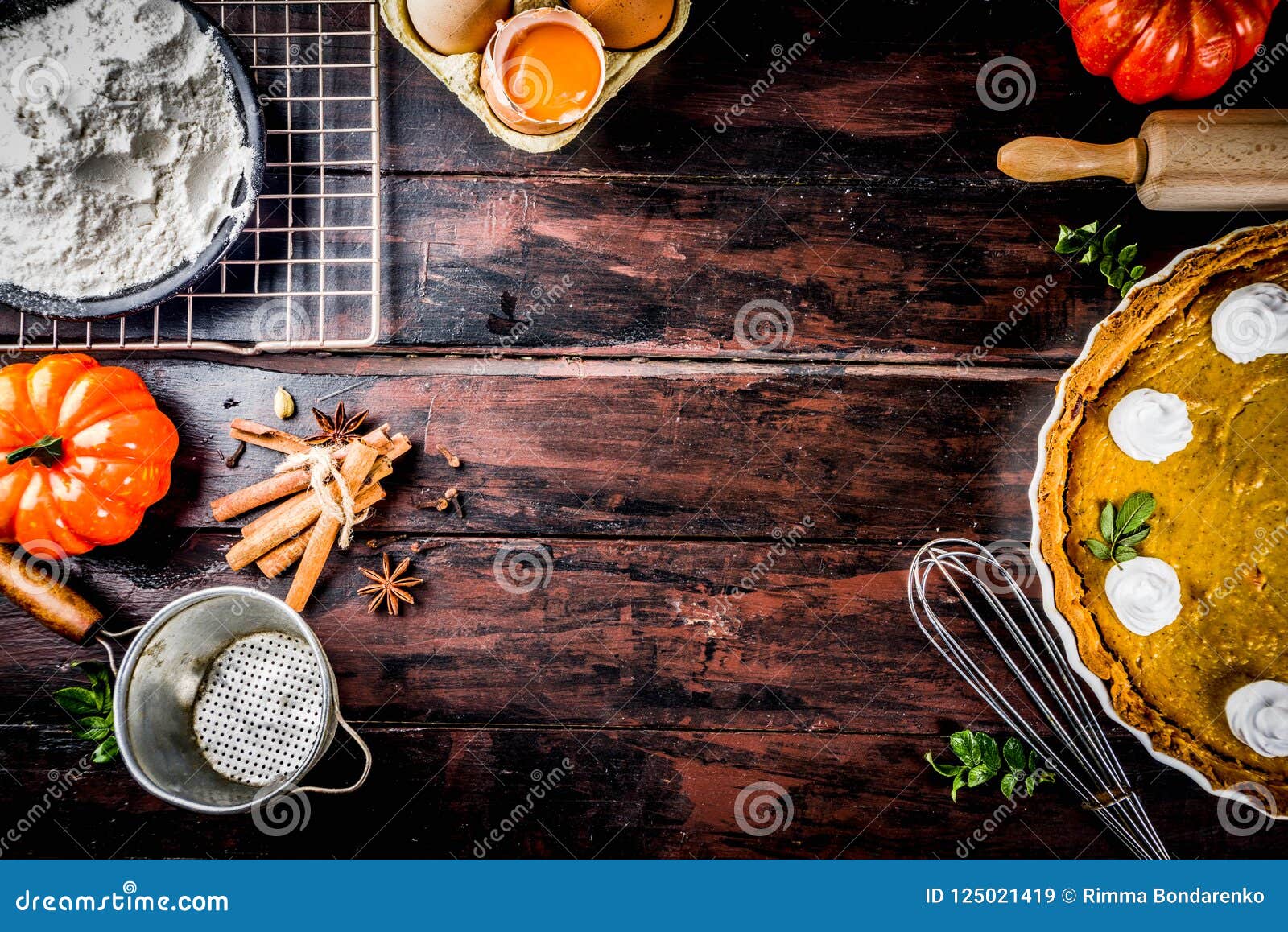 Autumn baking background stock image. Image of cookies - 125021419
