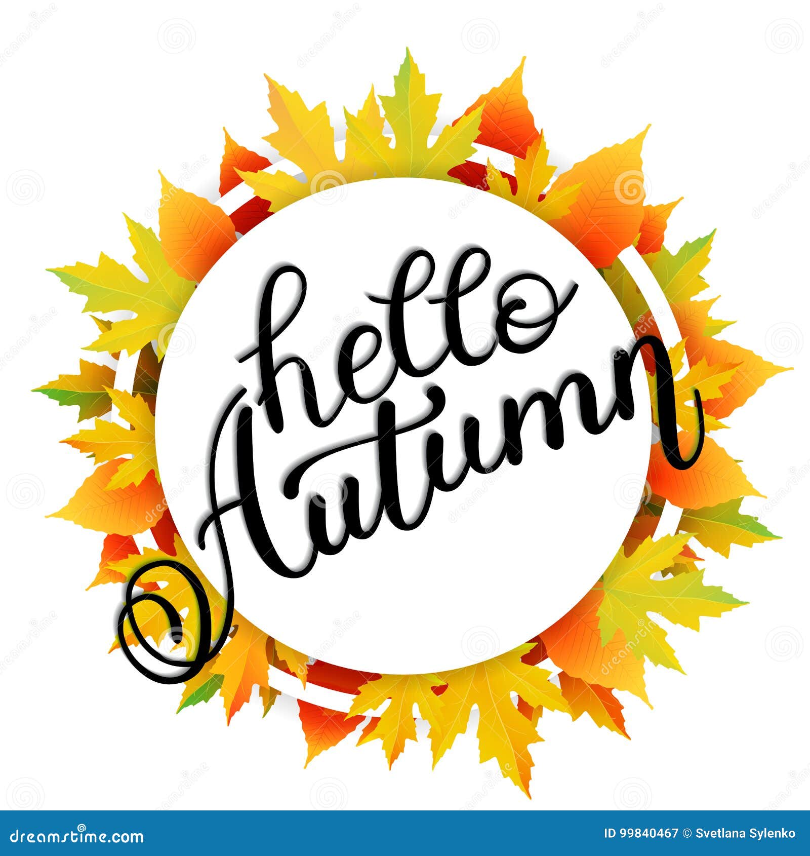 Autumn Banner Background with Paper Fall Leaves. Stock Vector ...