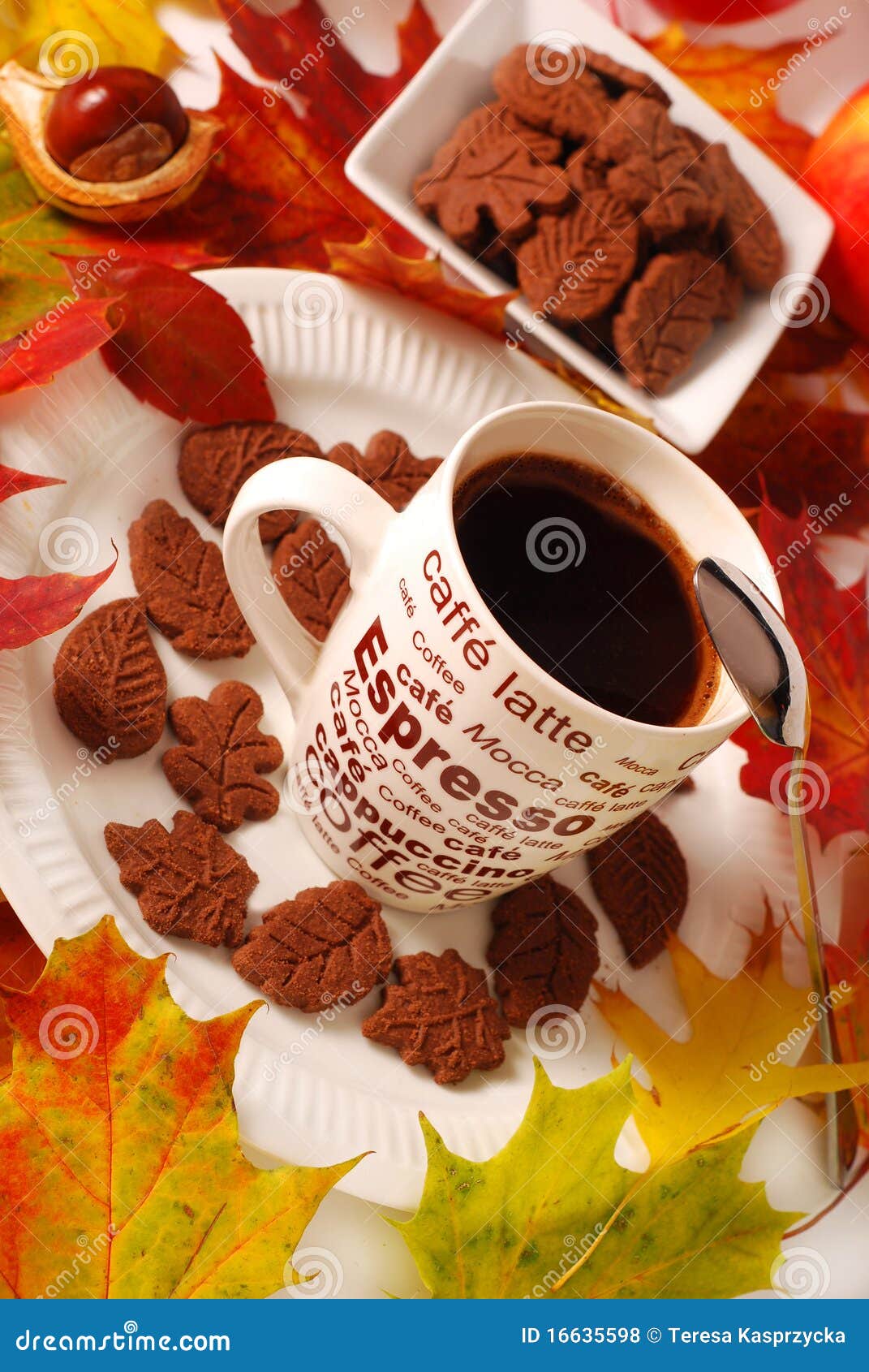 Autumn coffee and cakes stock photo. Image of party, baked - 16635598, image size:1071x1690