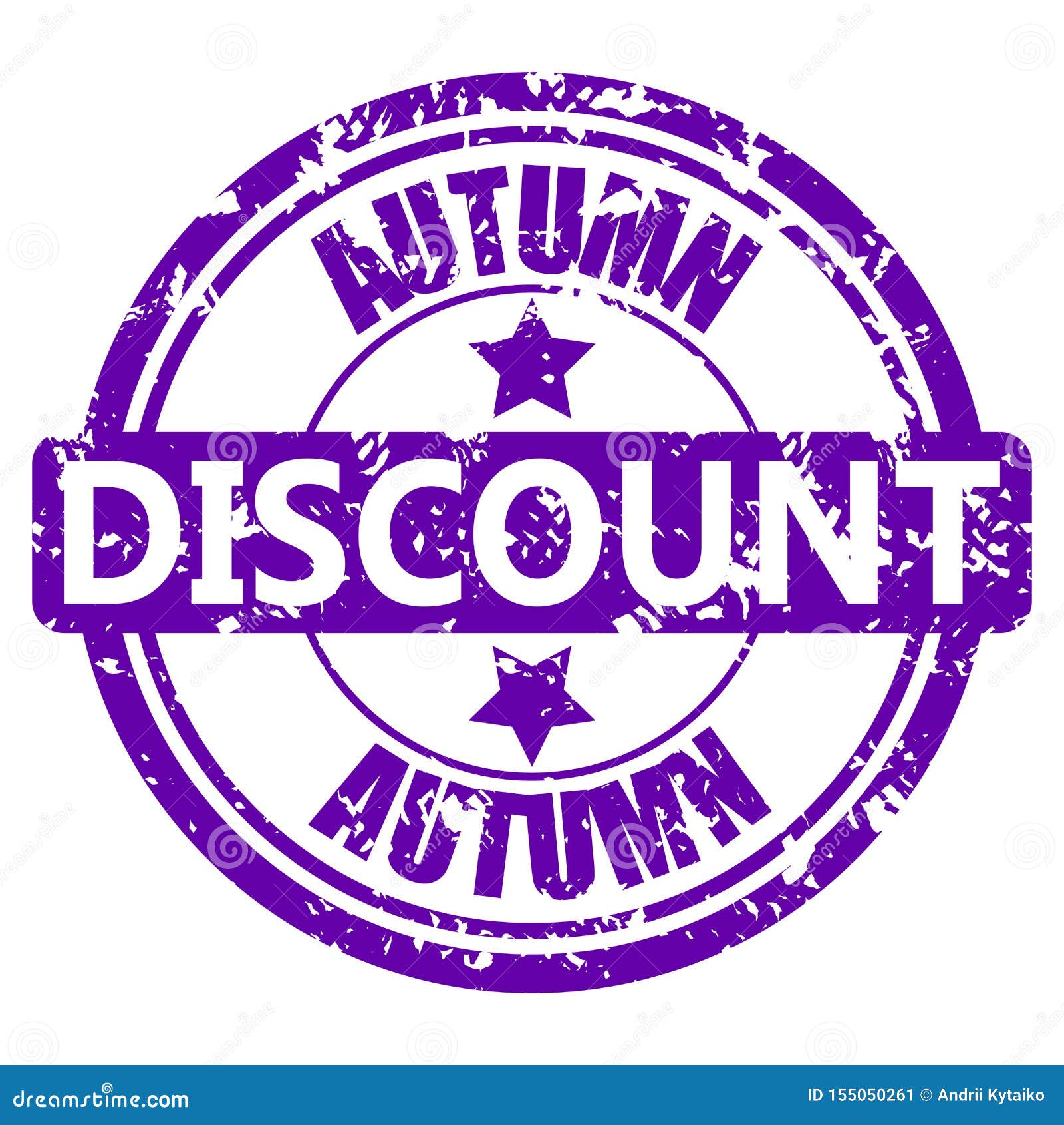 autumn discount rubber stamp isolata on white
