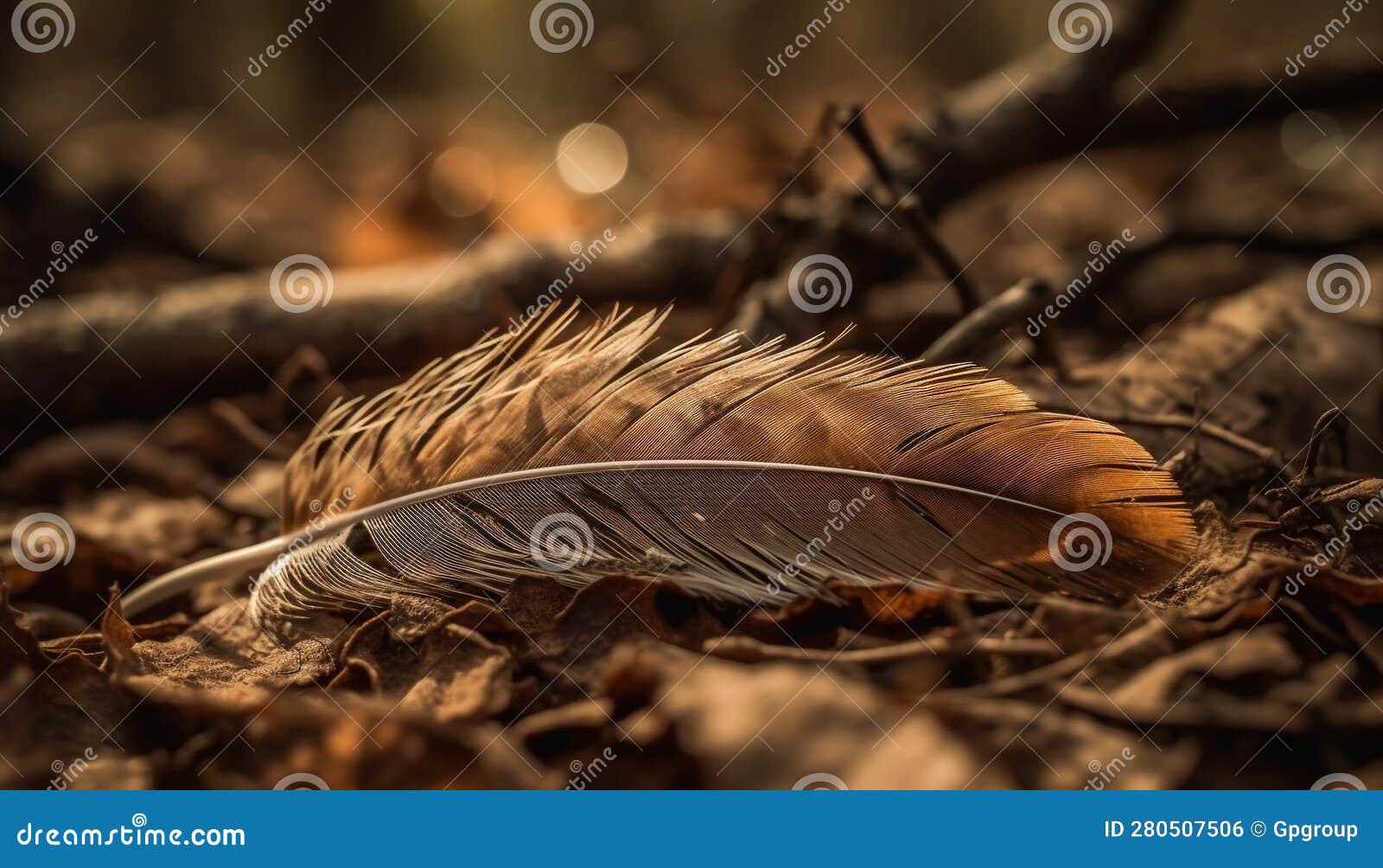 autumn elegance a tranquil feathered scene generated by ai