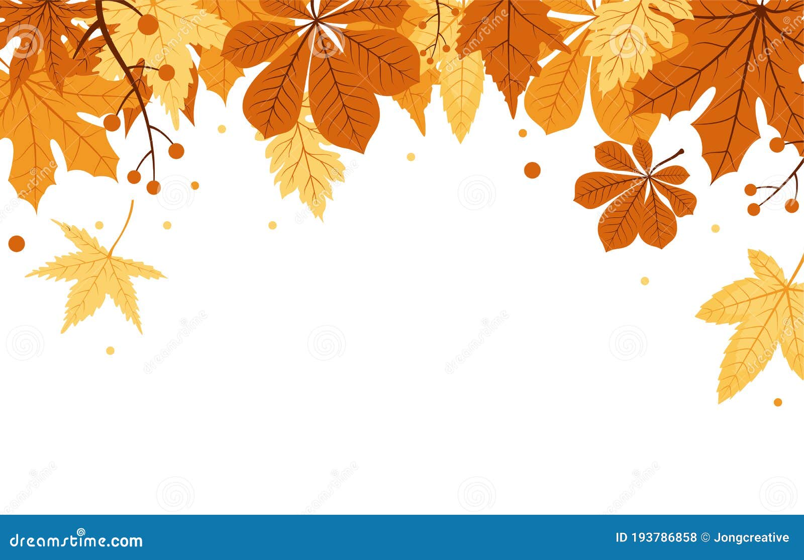 Autumn Fall Season Leaf Greeting Invitation Card Beautiful Nature