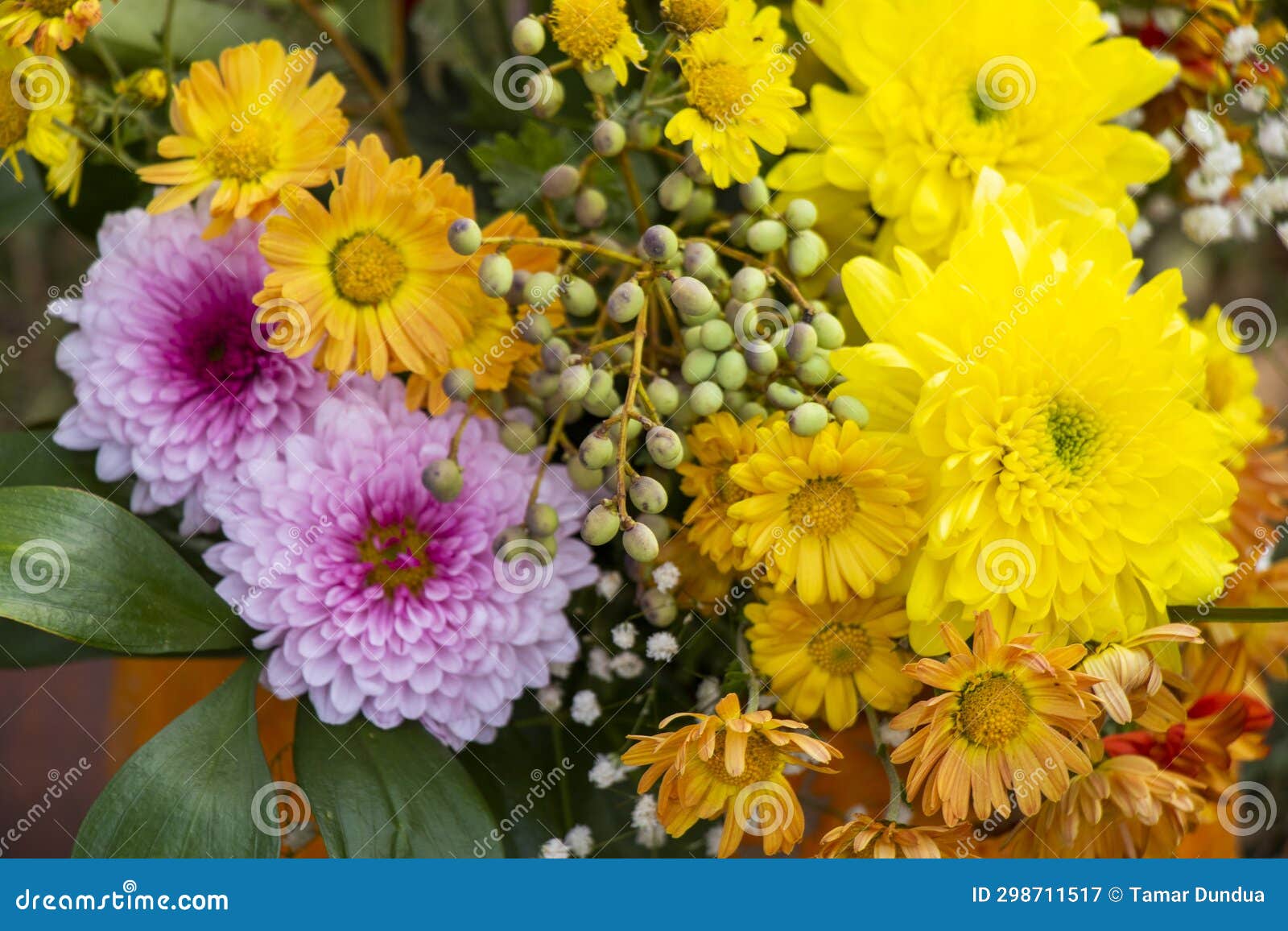 Autumn flowers bad stock image. Image of fall, ornament 298711517