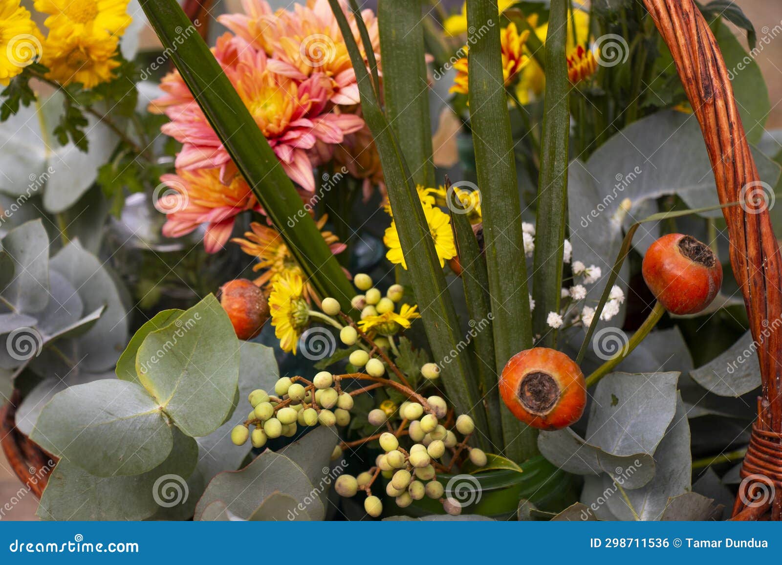 Autumn flowers bad stock photo. Image of decor, fall 298711536