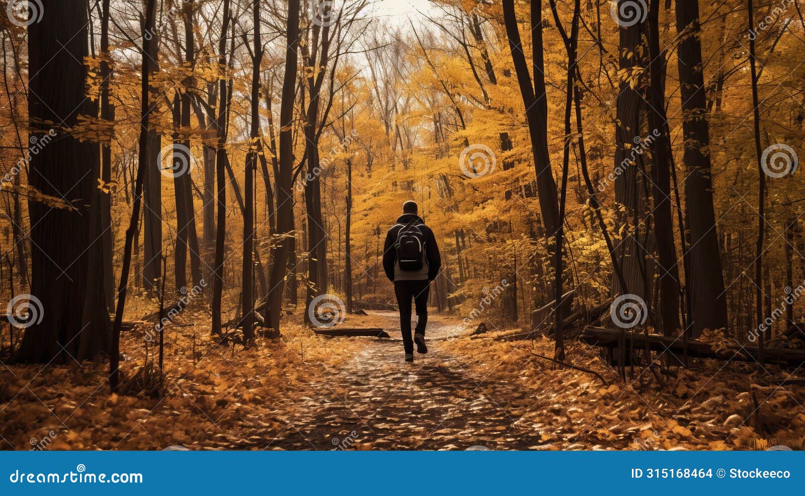 autumn forest trail: a photo-realistic hikecore journey with paul