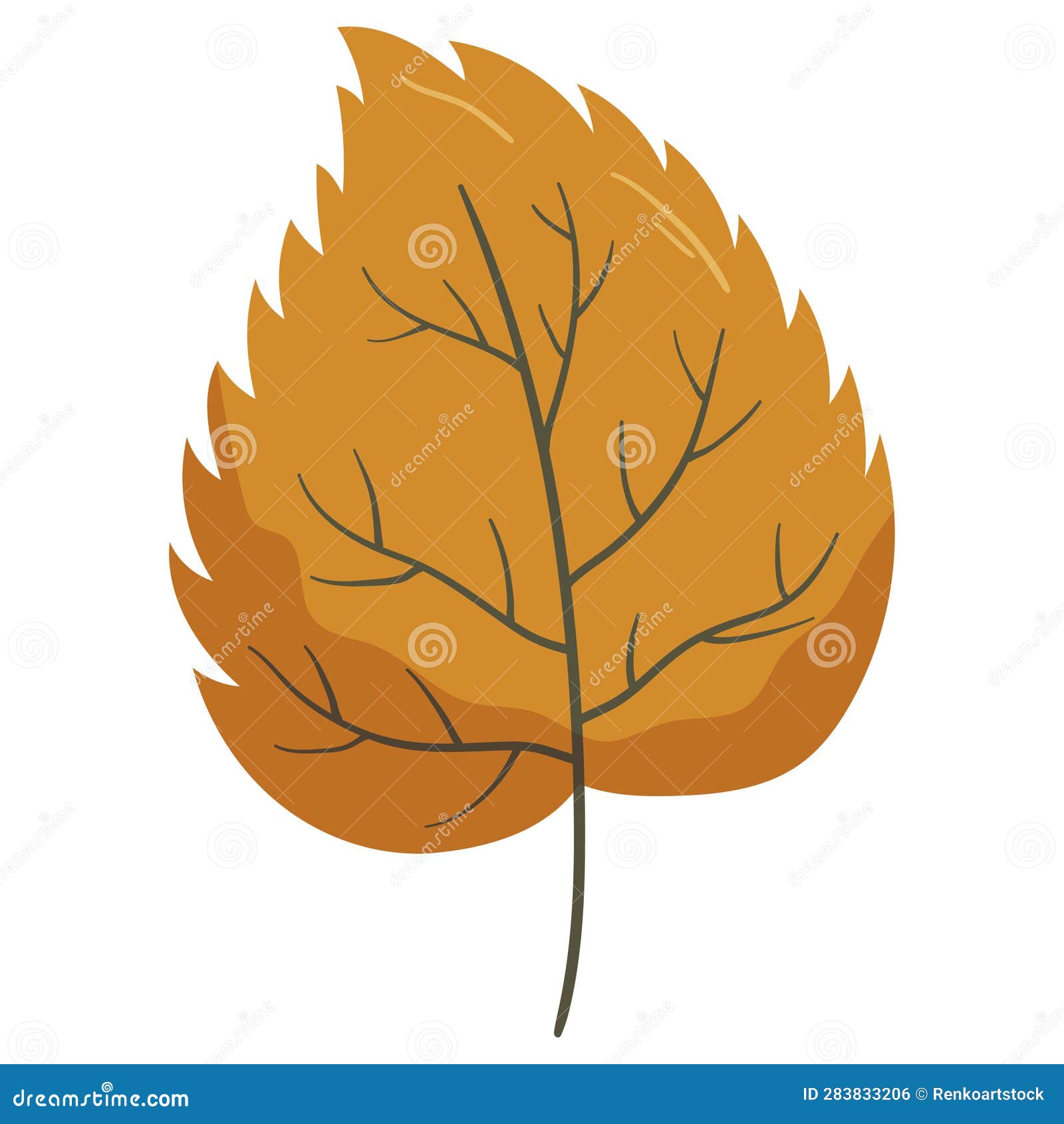 Autumn Forest Yellow Leaf Illustration Stock Vector Illustration of