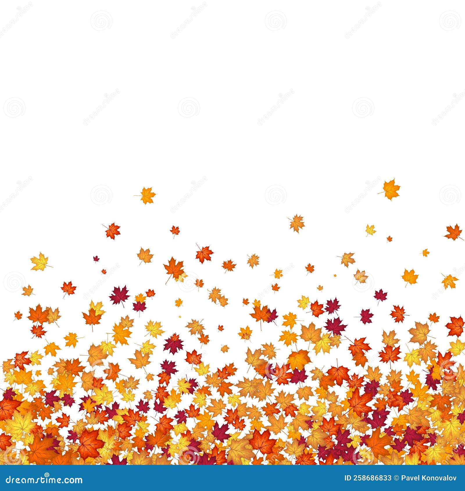 Autumn Maple Frame stock vector. Illustration of bright 258686833